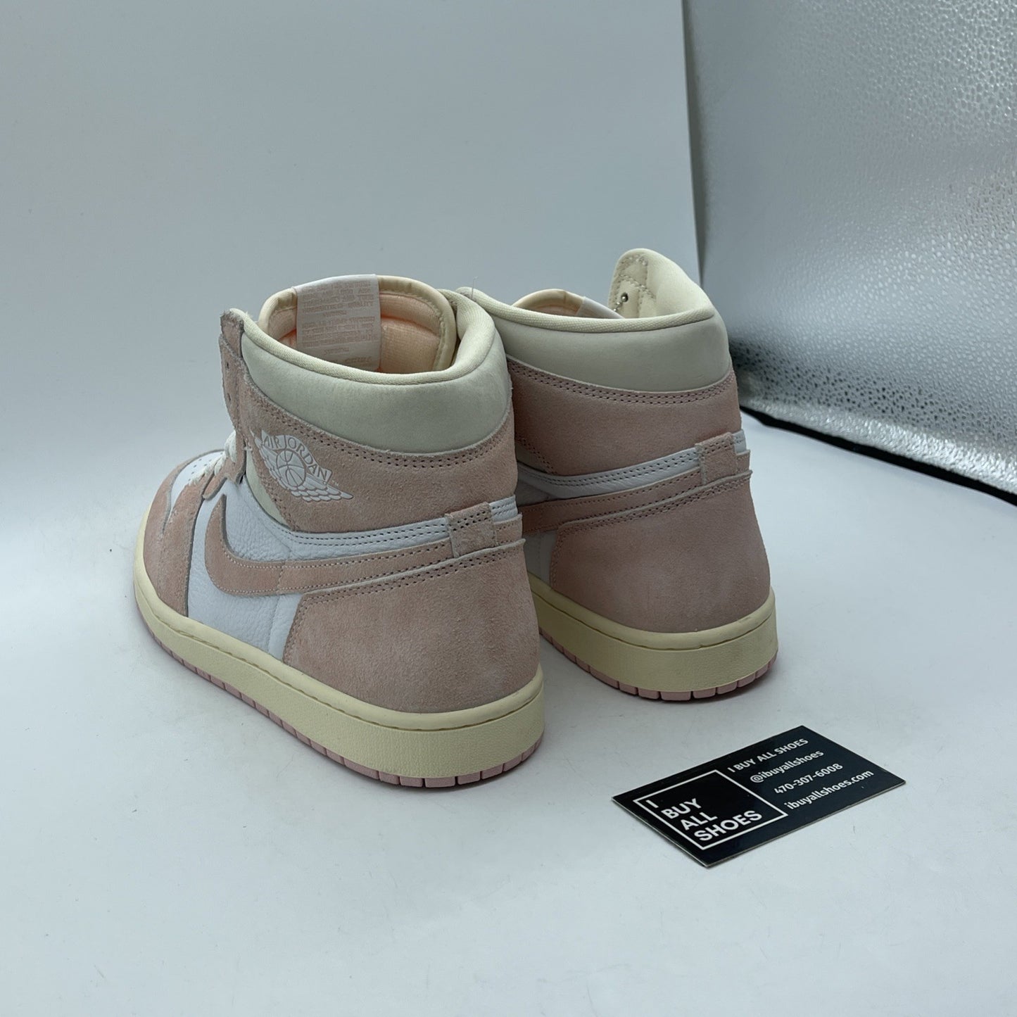 Size 10.5W - Air Jordan 1 Retro OG High Washed Pink Suede Leather (FD2596-600)