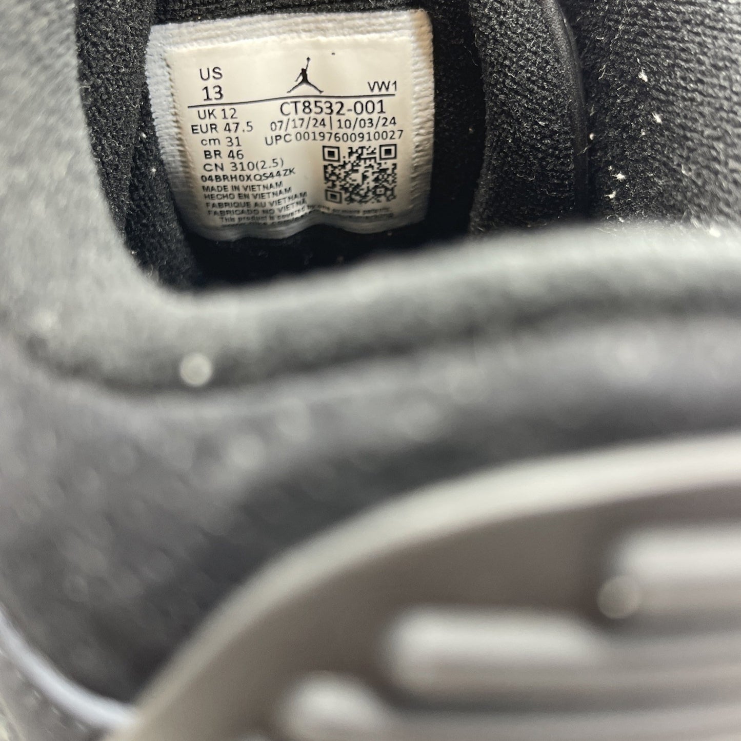 Size 13 - Air Jordan 3 Retro 2025 Black Cat Suede Leather (CT8532-001)