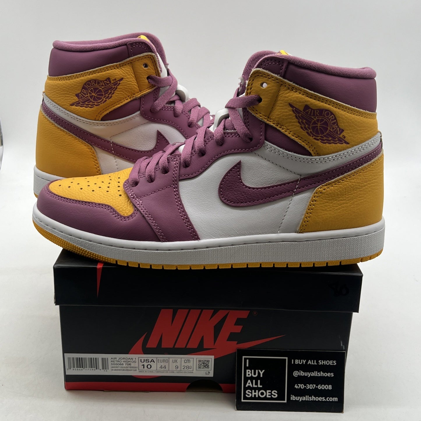 Size 10 - Air Jordan 1 Retro High OG Brotherhood 2022 (555088-706)