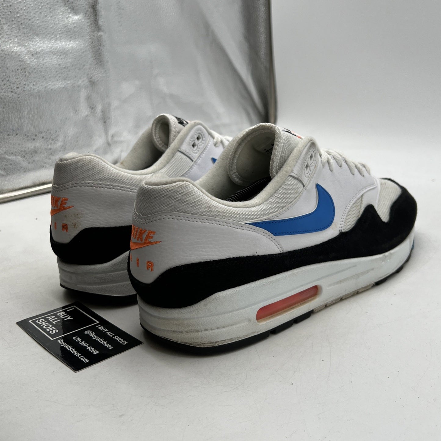Size 13 - Nike Air Max 1 Photo Blue Total Orange (AH8145-112)