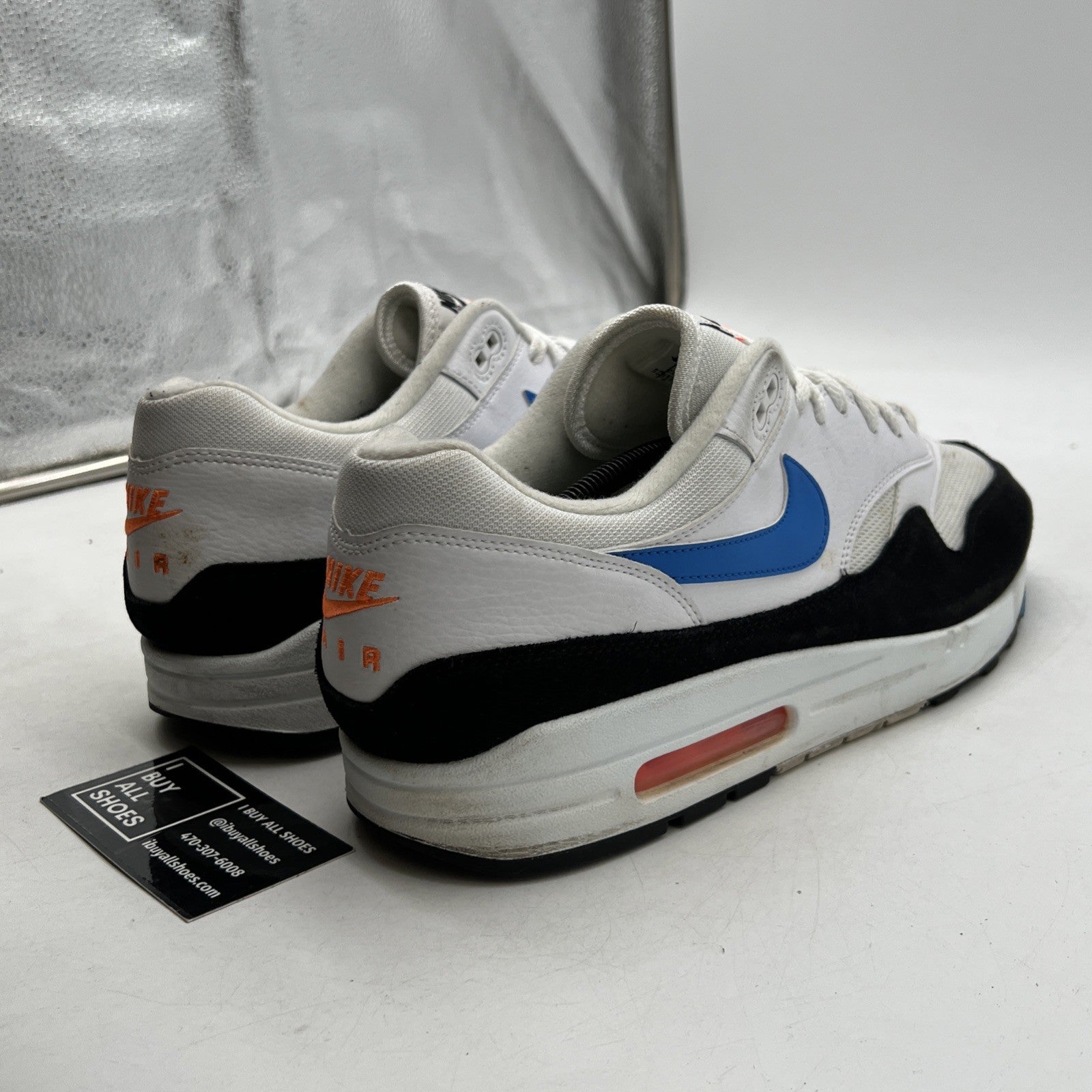 Size 13 - Nike Air Max 1 Photo Blue Total Orange (AH8145-112)