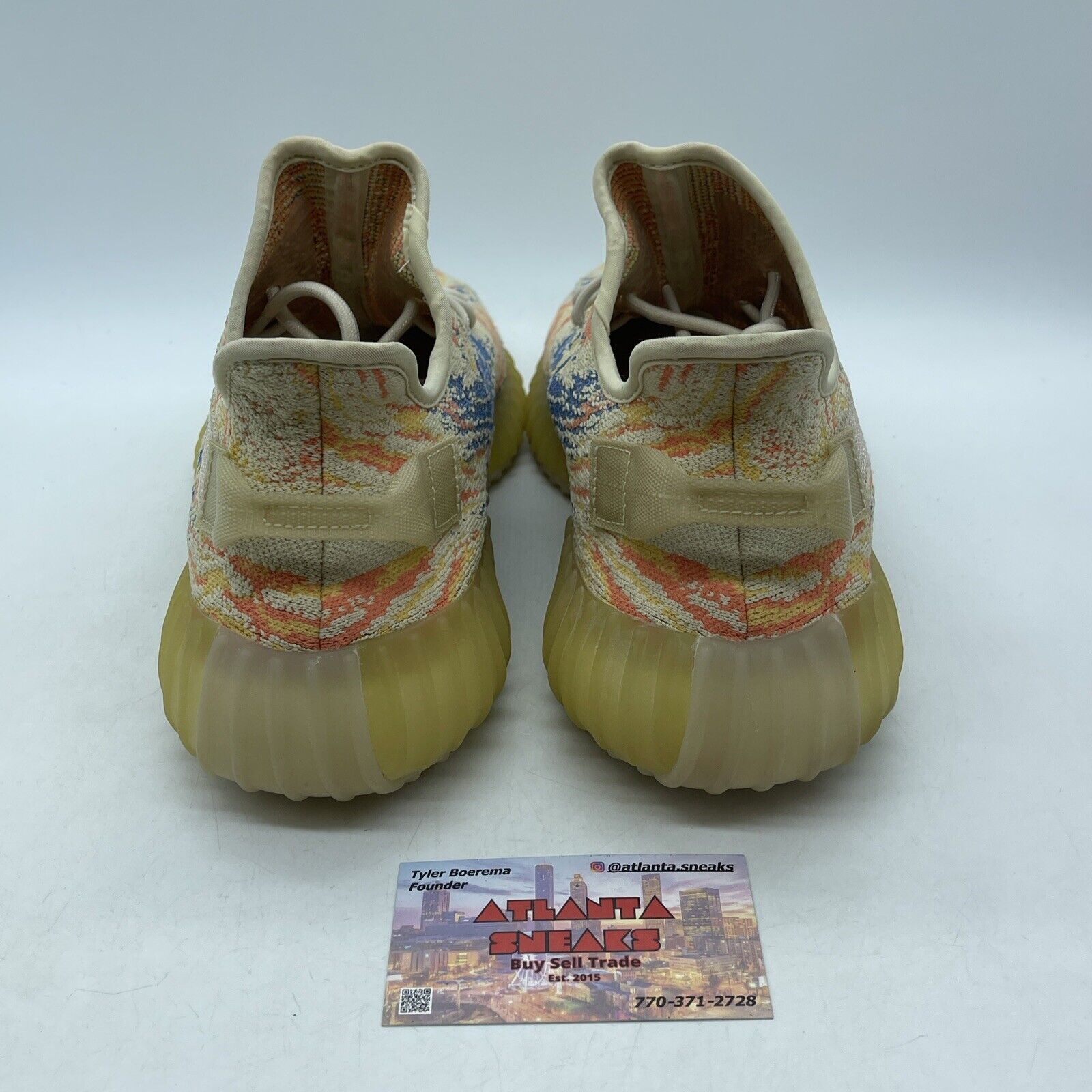 Size 9 - adidas Yeezy Boost 350 V2 Low MX Oat Blue Yellow Orange Suede (GW3773)