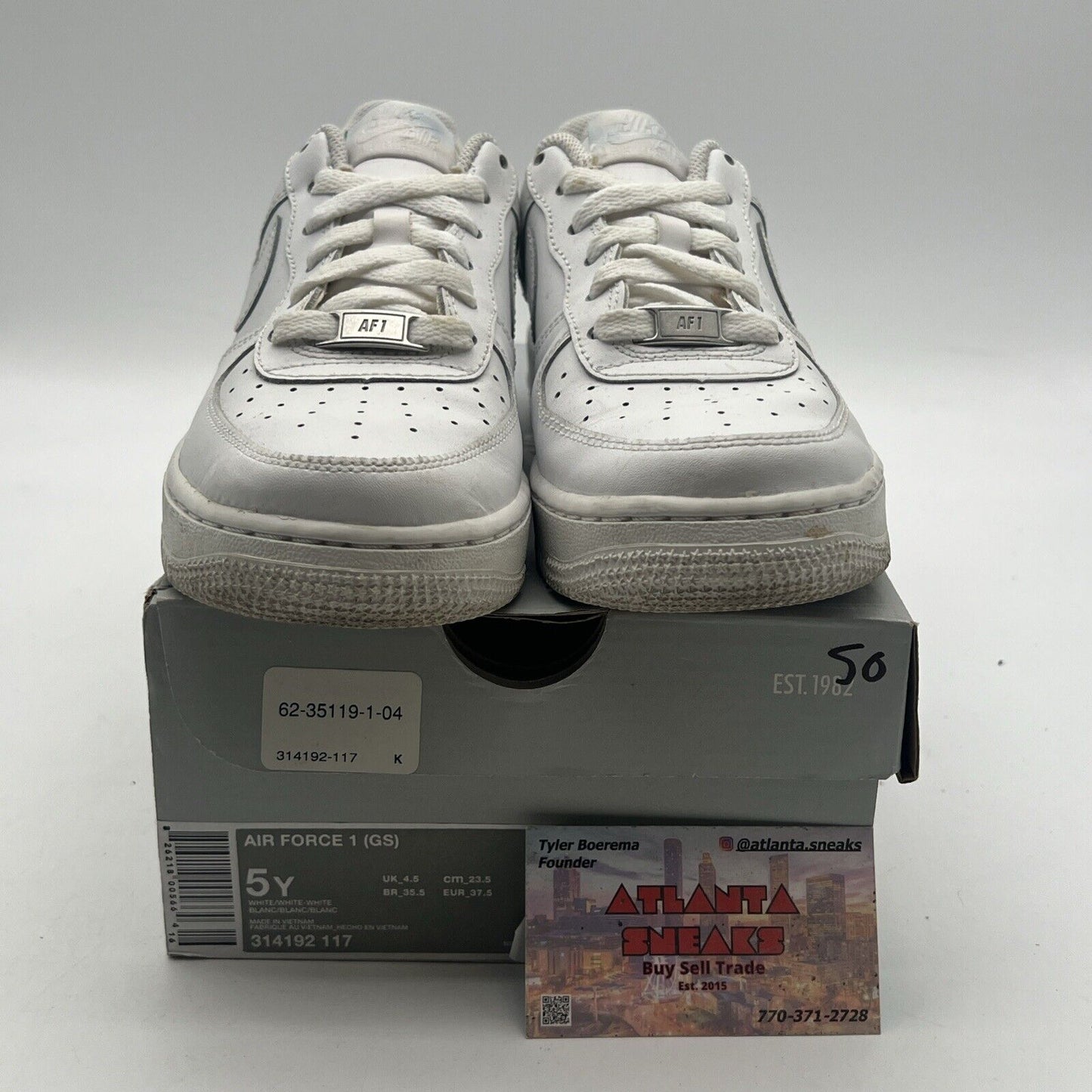 Size 5Y - Nike Air Force 1 Low '07 White (314192-117)