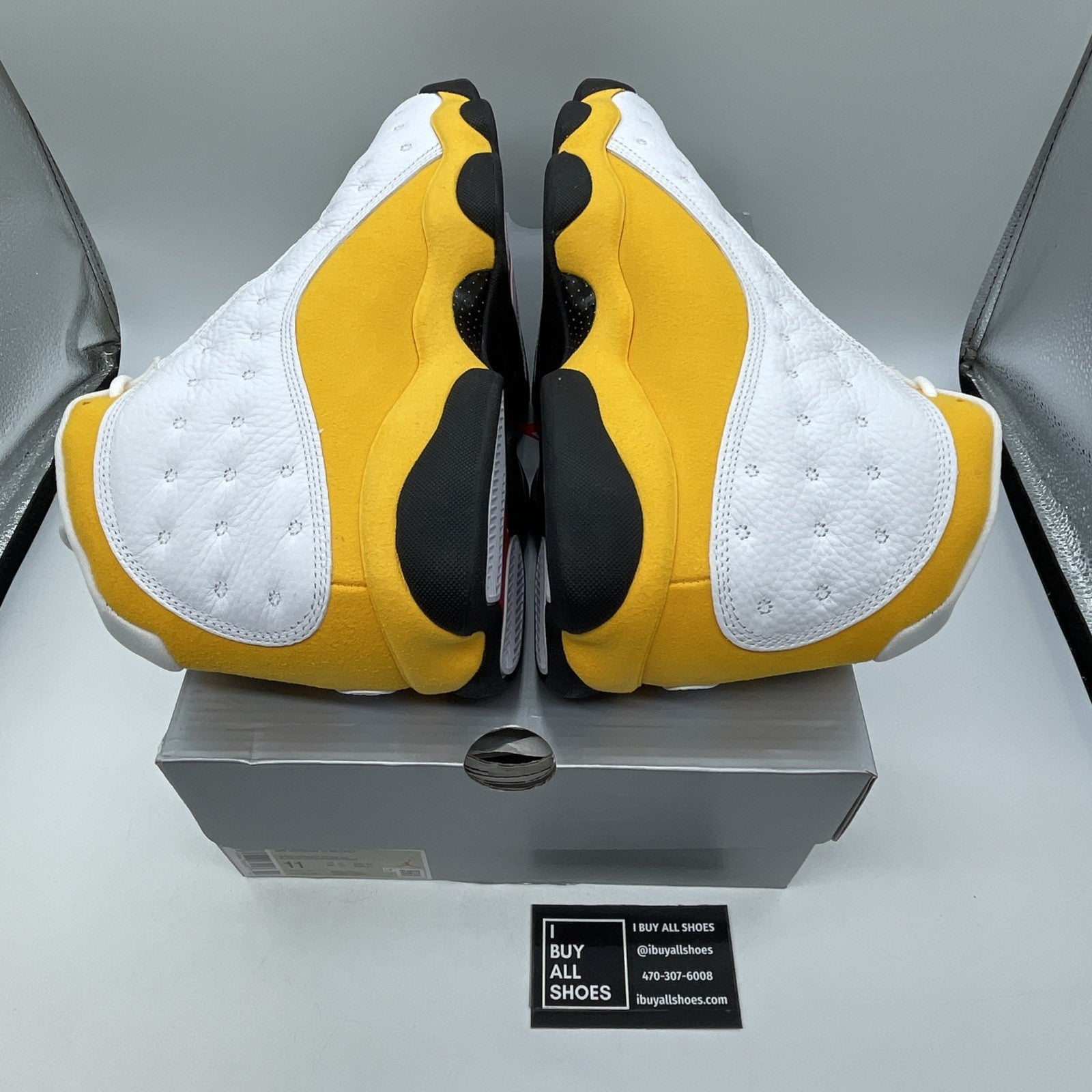Size 11 - Air Jordan 13 Del Sol 2022 Yellow White Suede Leather (414571-167)
