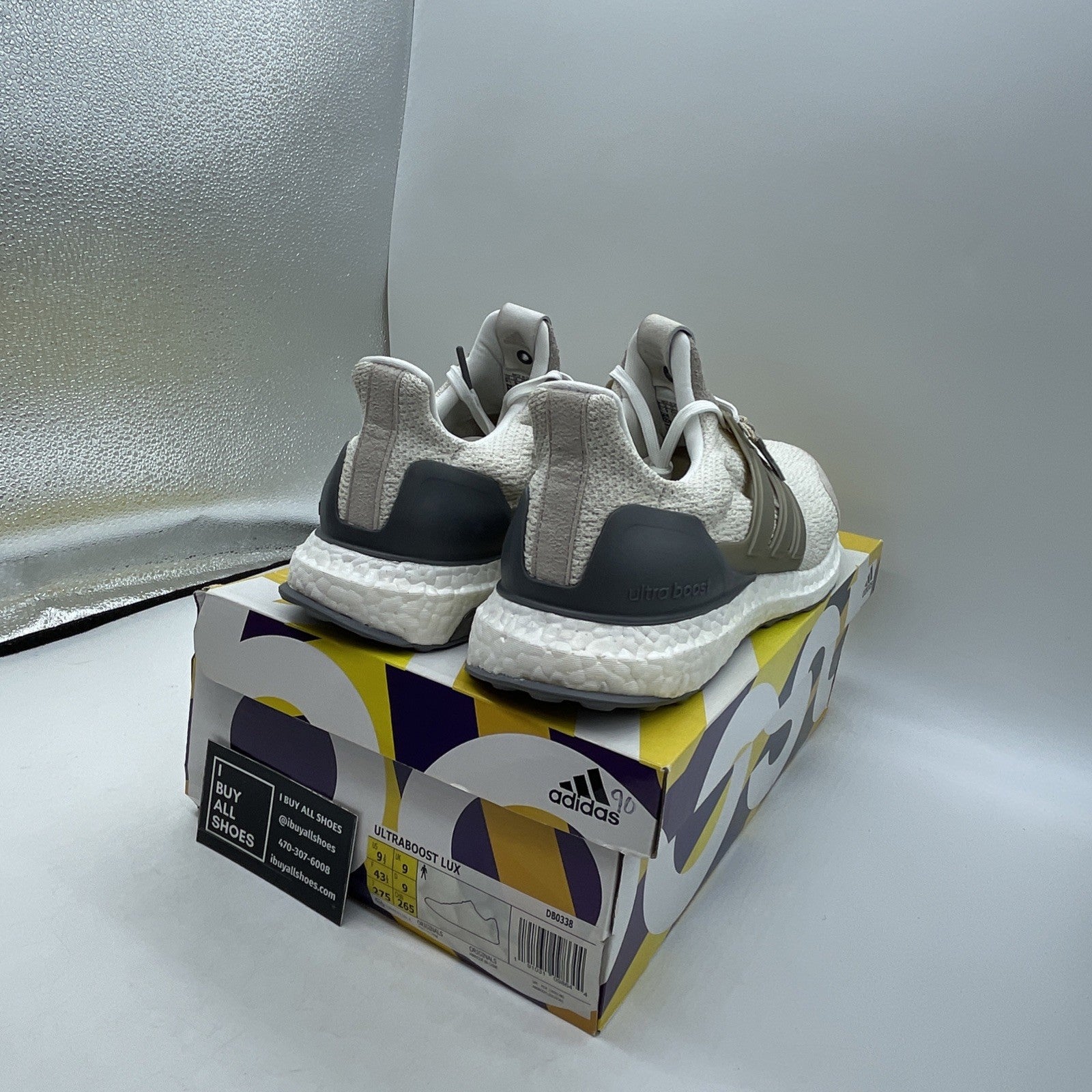Size 9.5 - adidas Sneakersnstuff x Social Status x UltraBoost Lux Vintage White