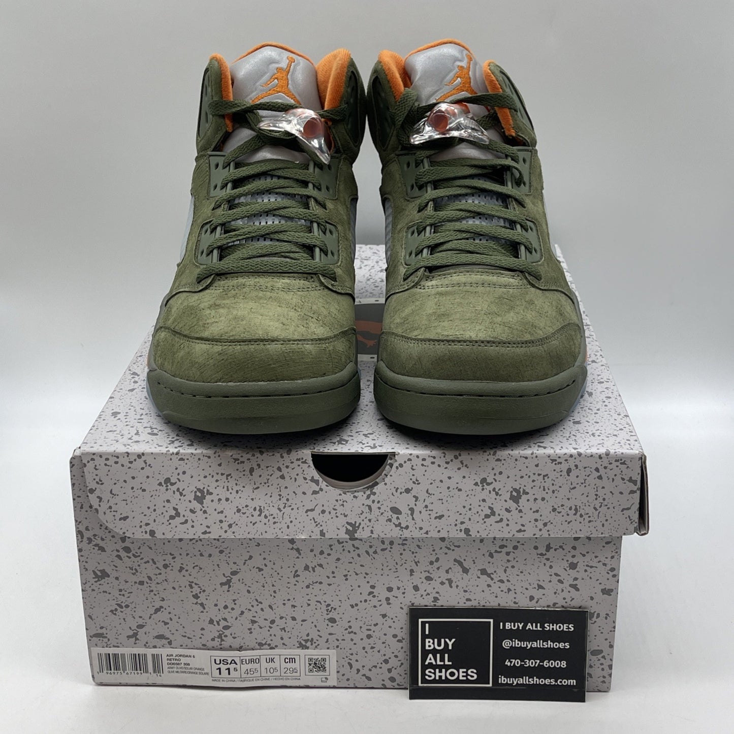 Size 11.5 - Air Jordan 5 Retro 2024 Olive Green (DD0587-308)