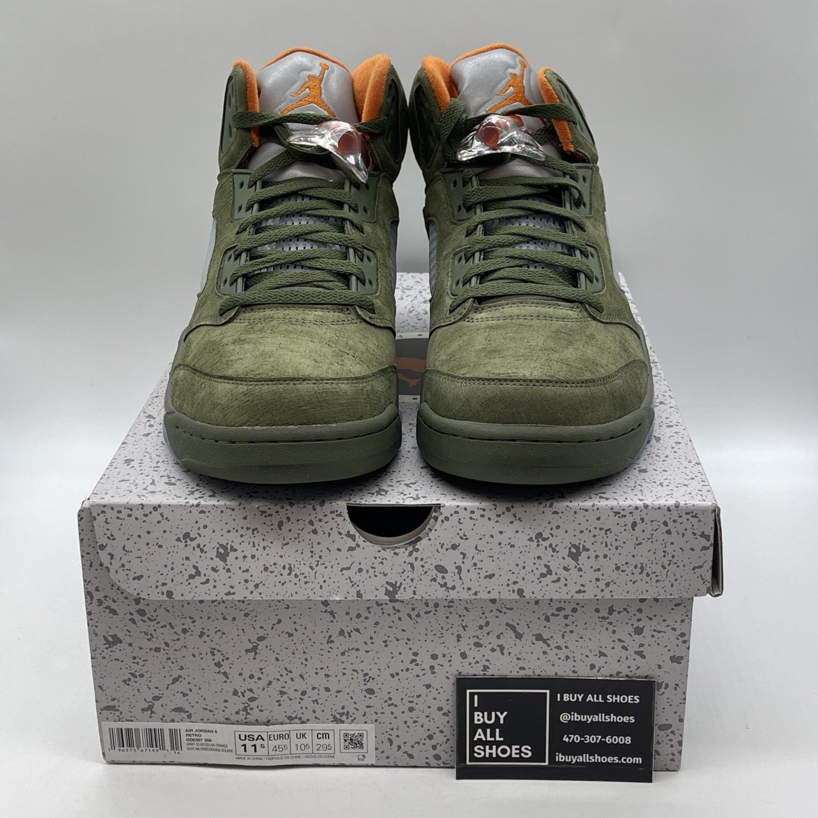 Size 11.5 - Air Jordan 5 Retro 2024 Olive Green (DD0587-308)