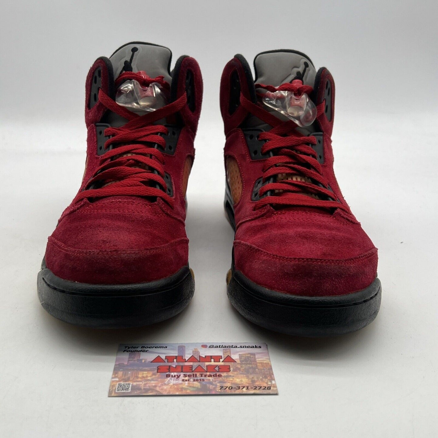 Size 10.5 - Air Jordan 5 Retro Raging Bull Red Suede (136027-601)