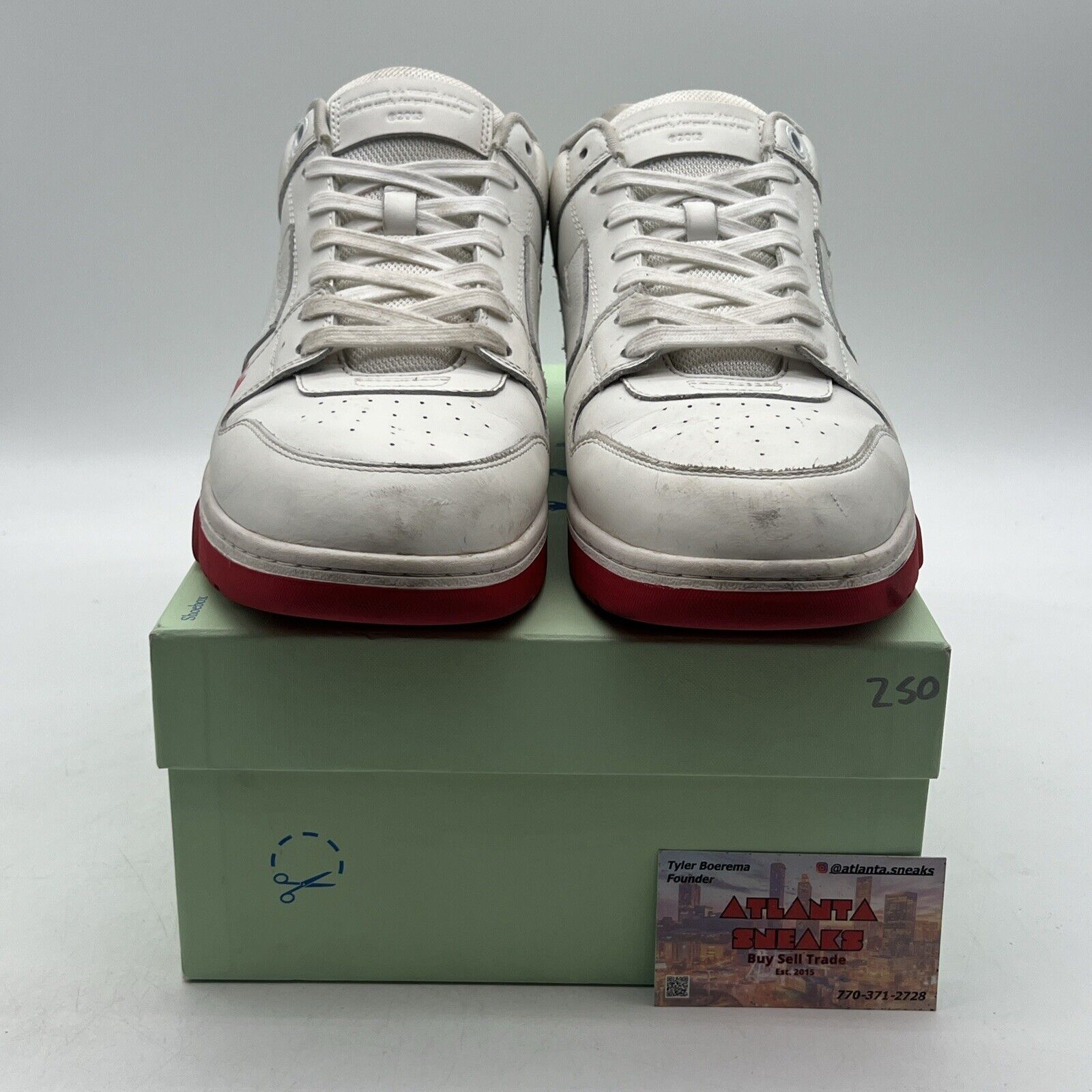 Size 13 - Off-White Out of Office 2023 Low For Walking - White Red