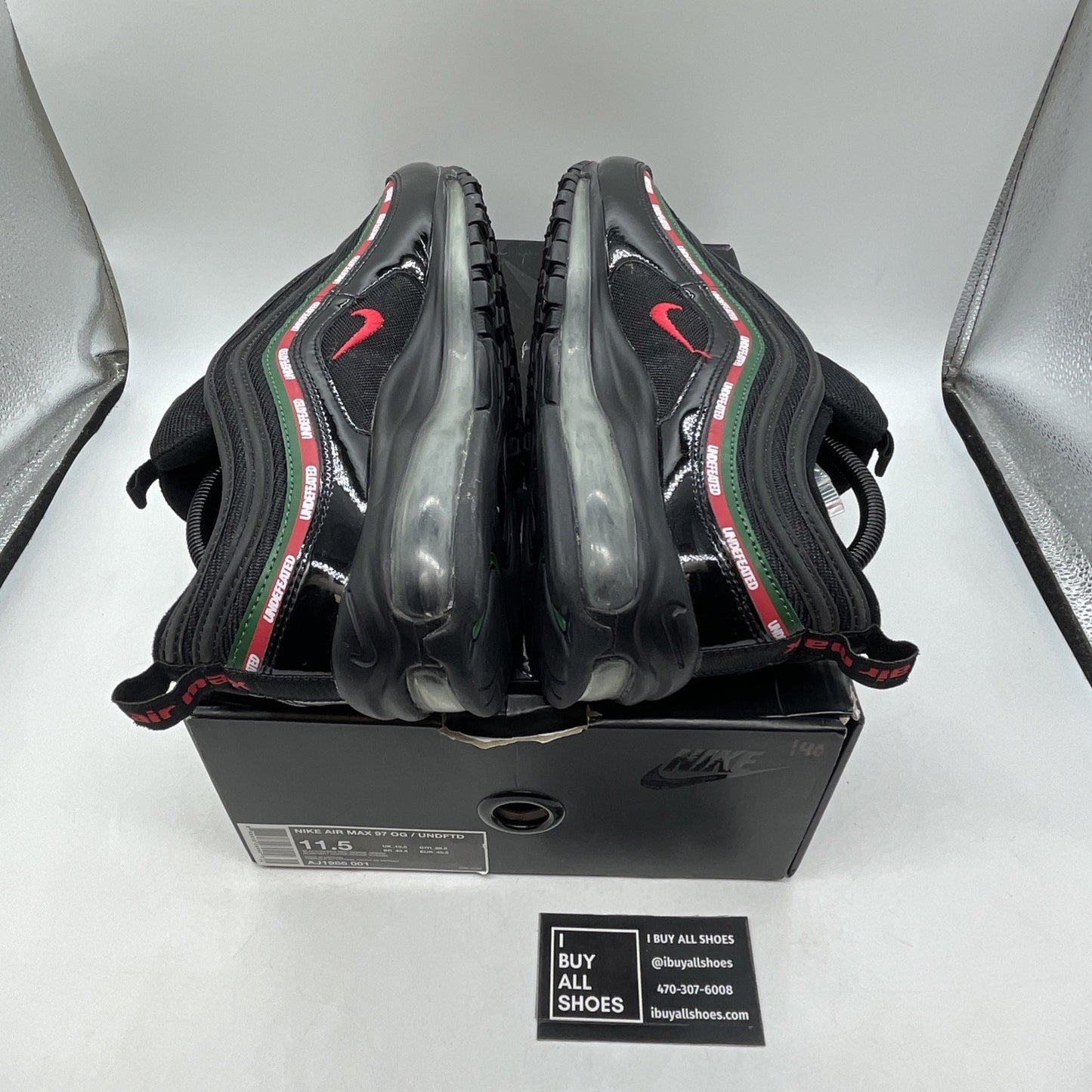 Size 11.5 - Nike Undefeated x Air Max 97 OG Black (AJ1986-001)
