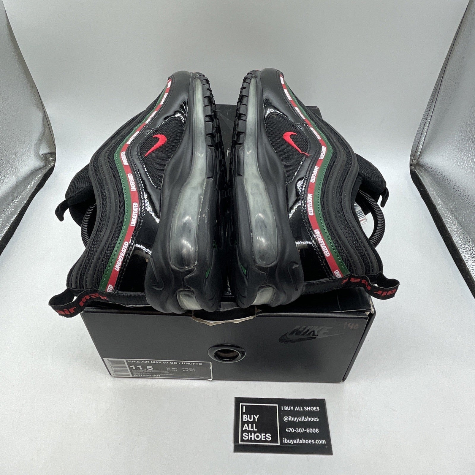Size 11.5 - Nike Undefeated x Air Max 97 OG Black (AJ1986-001)