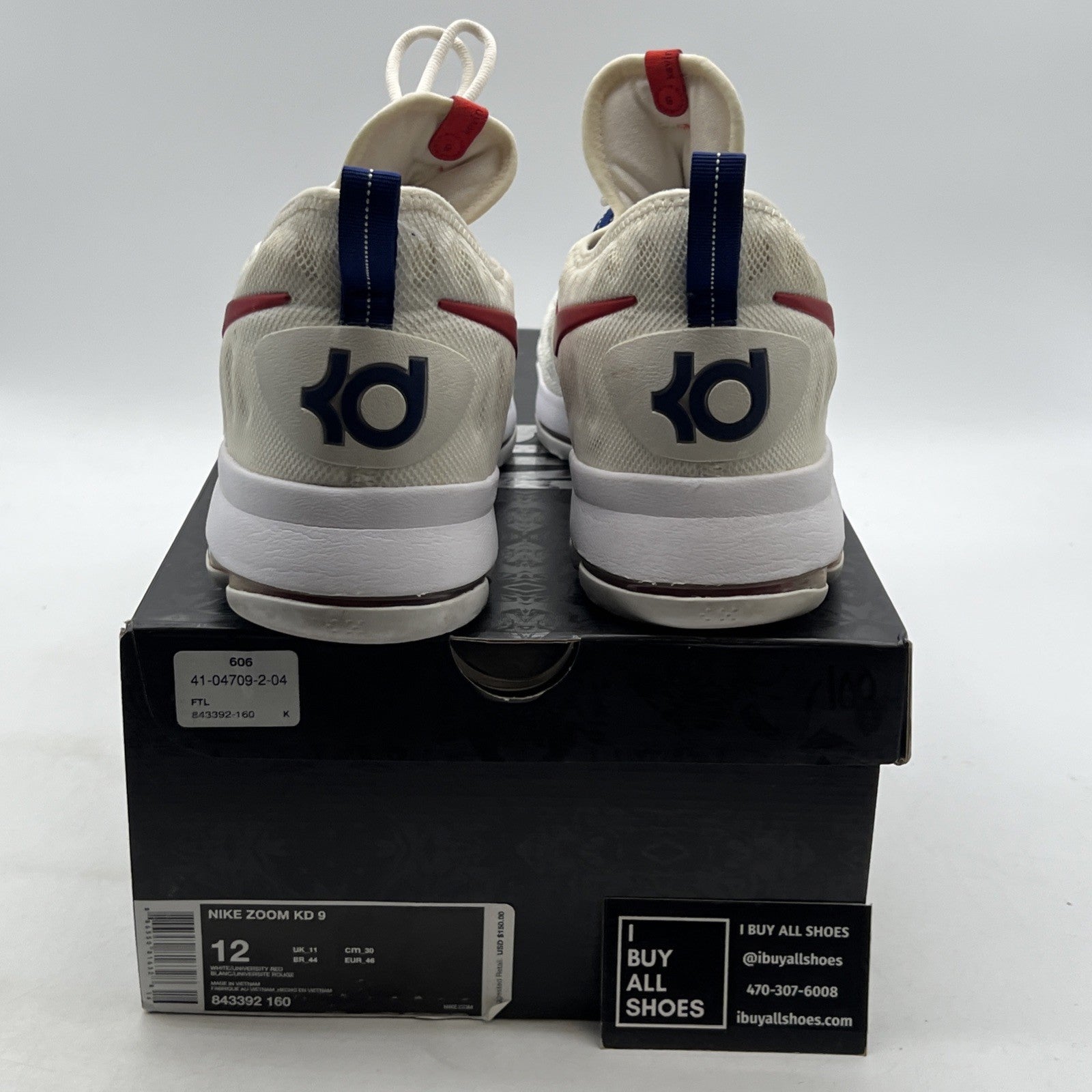 Size 12 - Nike KD 9 USA - (843392-160)