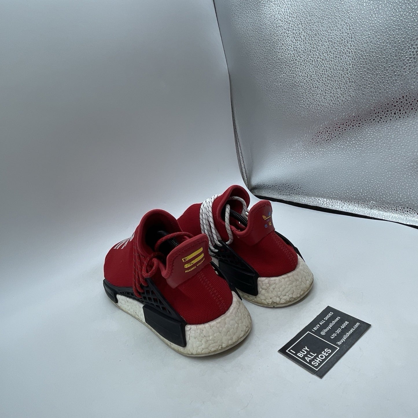 Size 10.5 - Adidas Pharrell x NMD Human Race Red (BB0616)
