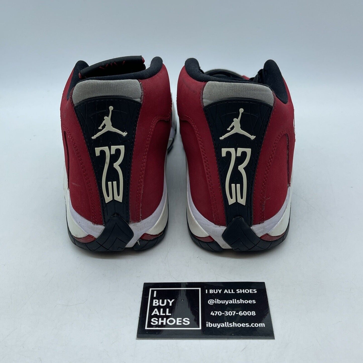 Size 8 - Air Jordan 14 Retro Gym Red Black White Suede Leather (487471-006)