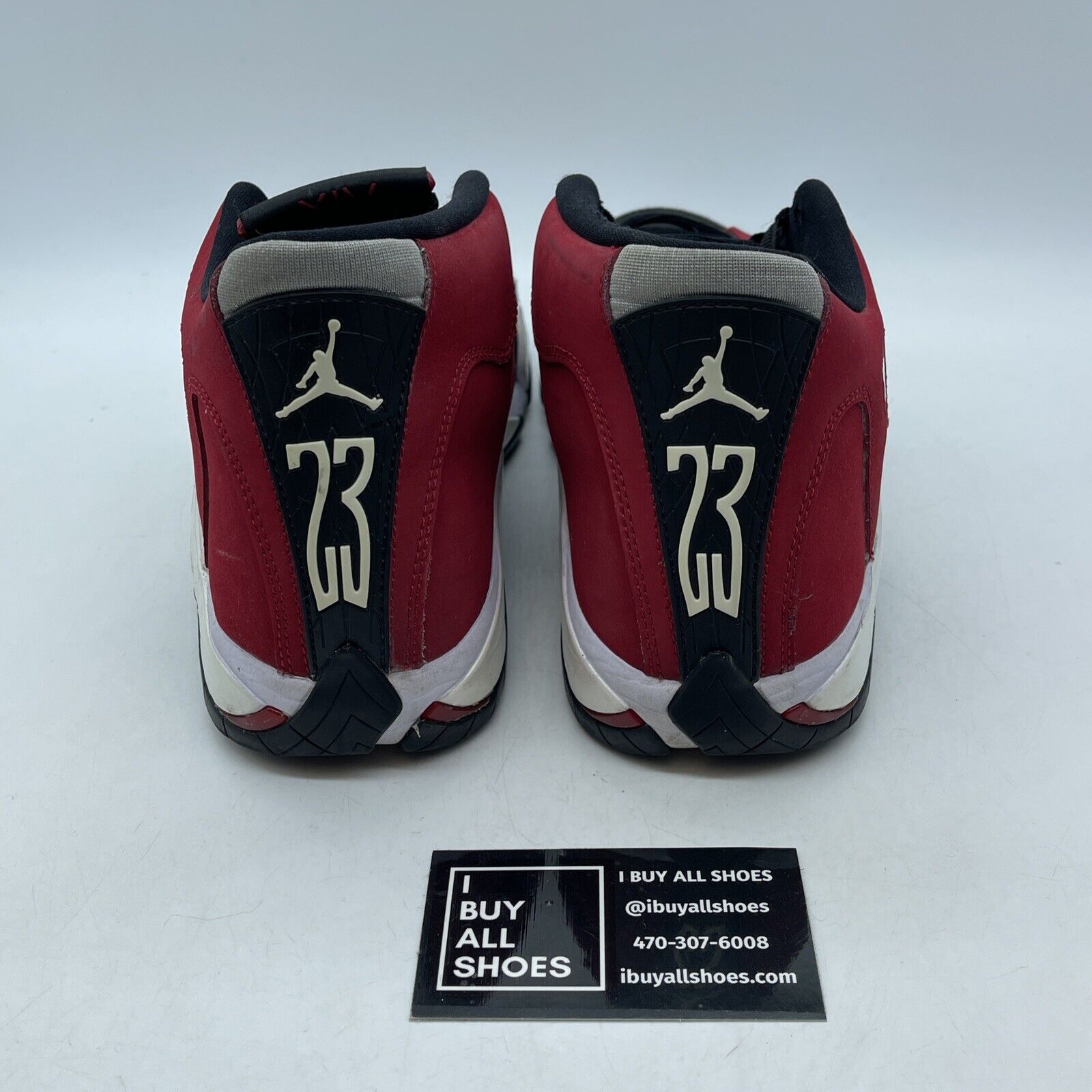 Size 8 - Air Jordan 14 Retro Gym Red Black White Suede Leather (487471-006)