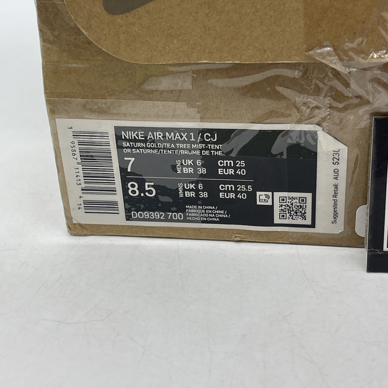 Size 7 - Nike Air Max 1 x Travis Scott Saturn Gold (DO9392-700)