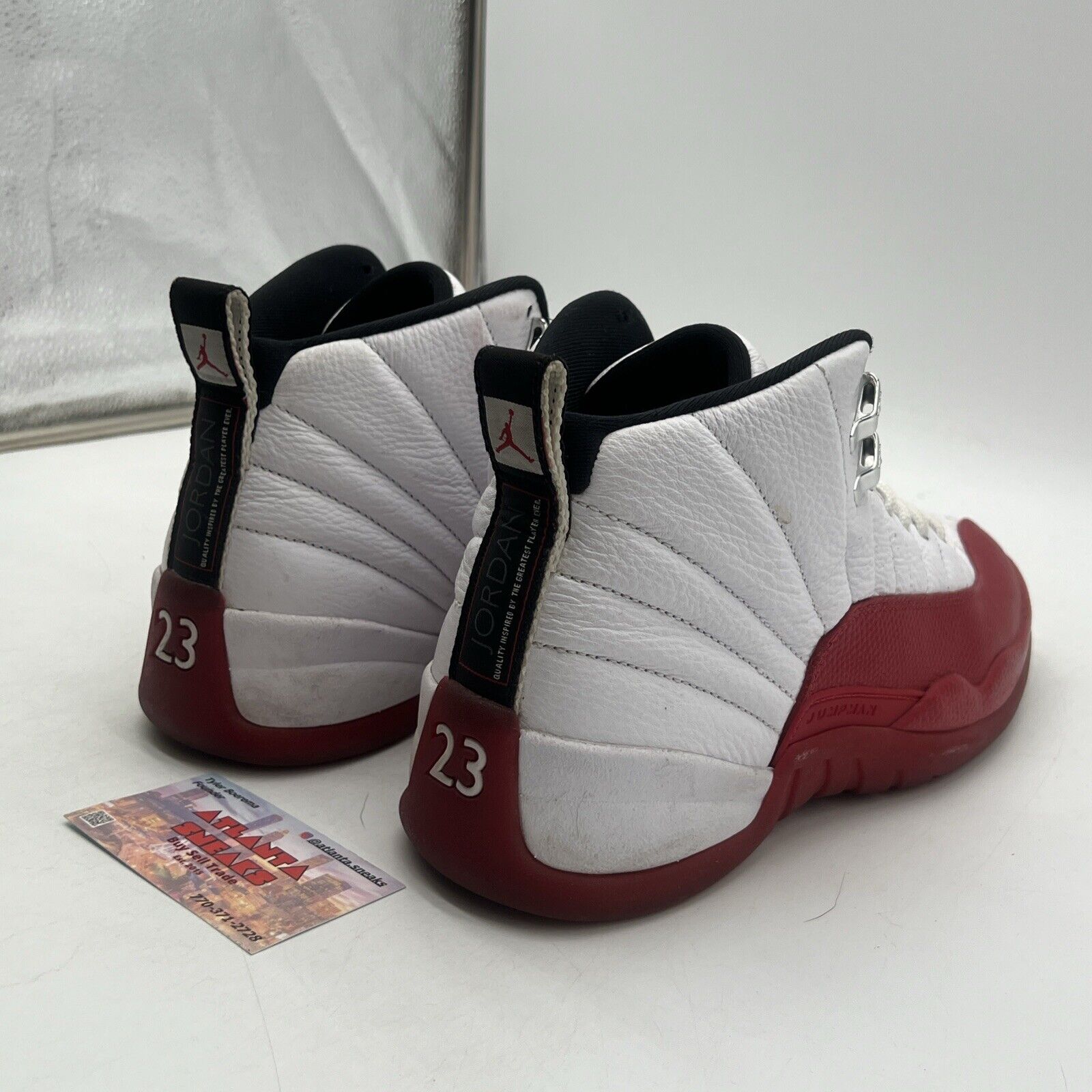 Size 9.5 - Jordan 12 Retro 2023 Mid Cherry White Red Leather (CT8013-116)