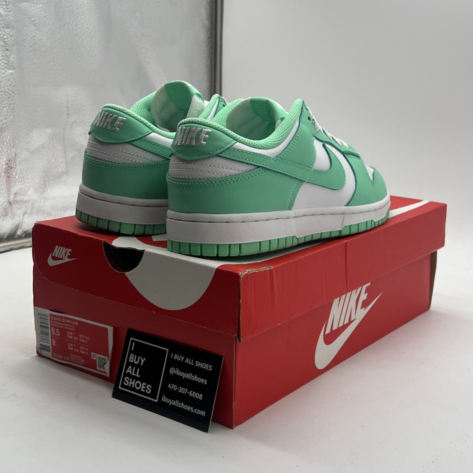 Size 9.5 - Nike Dunk Low Green Glow W (DD1503-105)