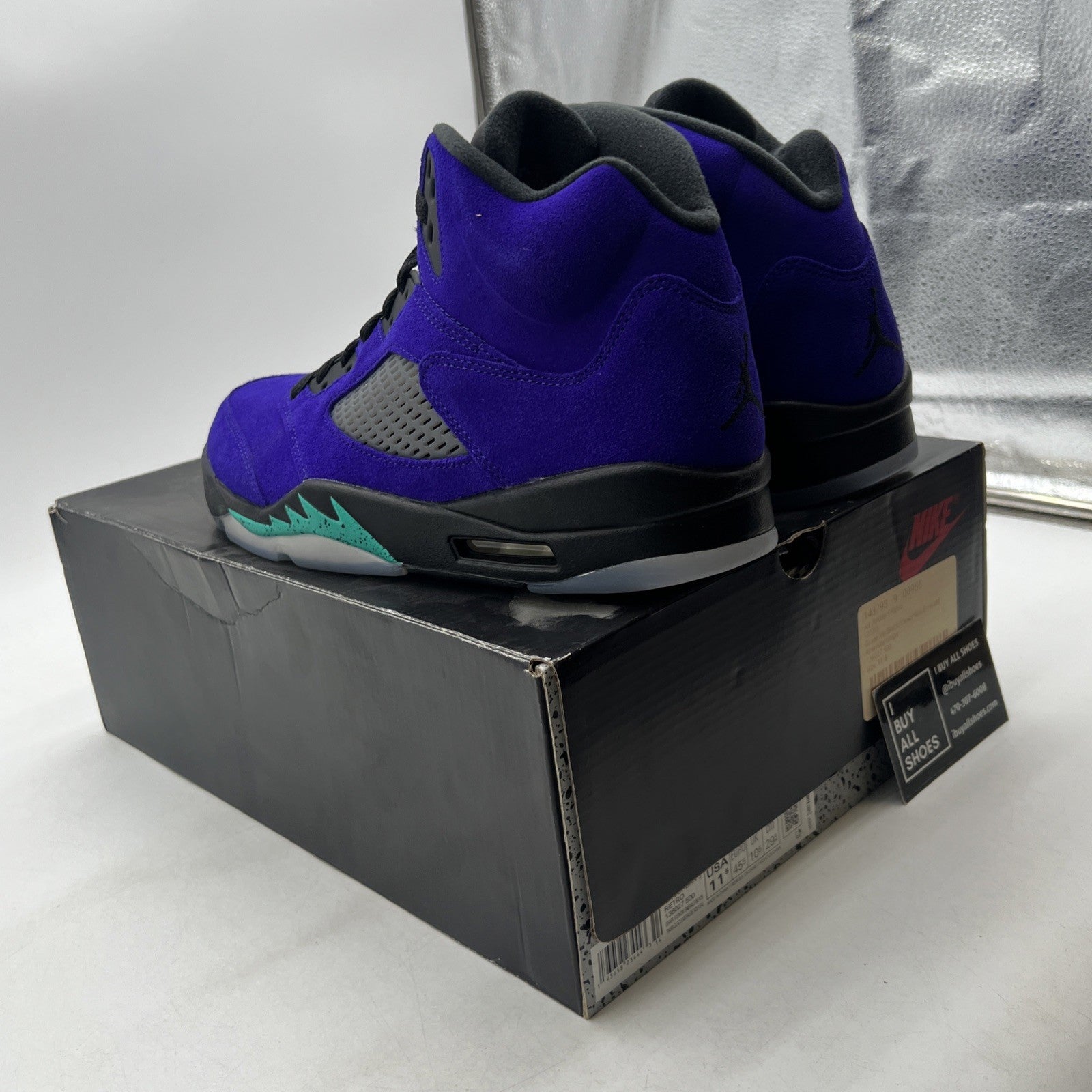 Size 11.5 - Air Jordan 5 Retro Alternate Grape 2020 (136027-500)