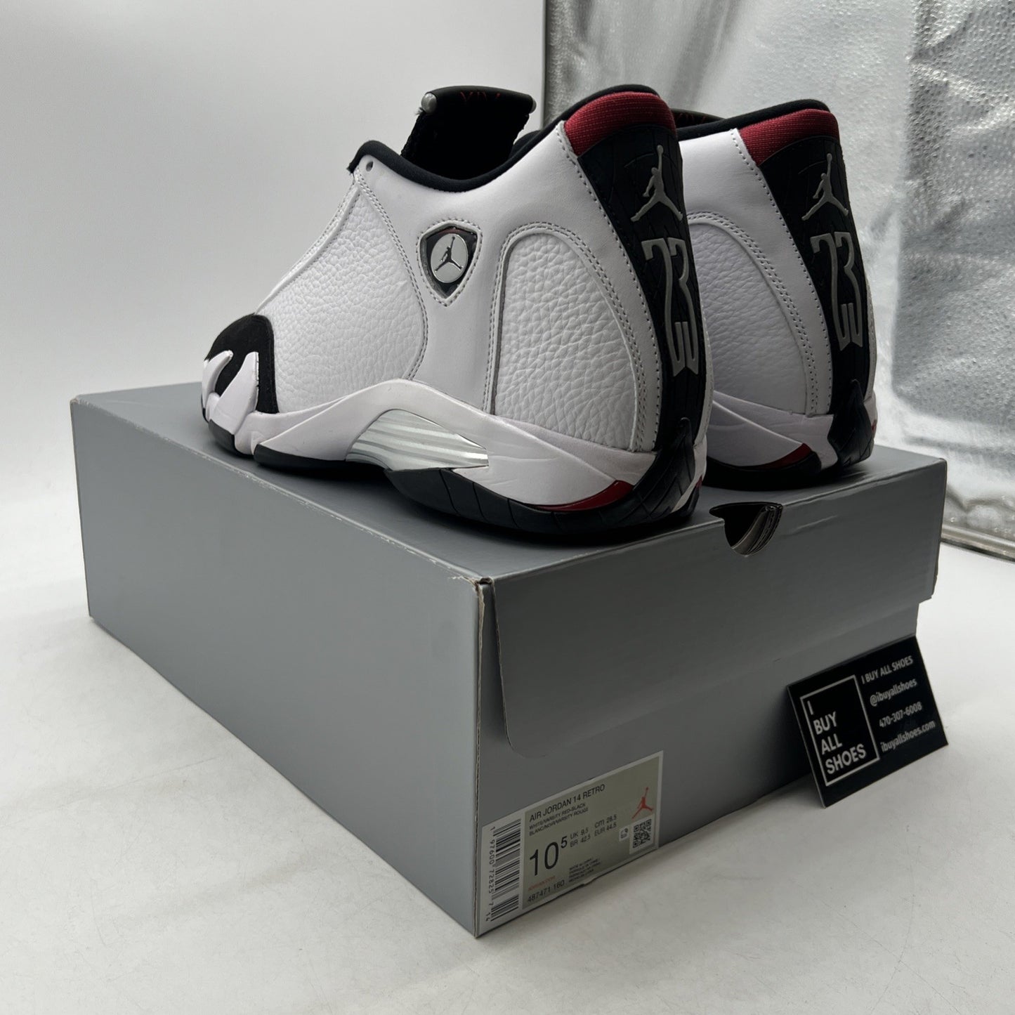 Size 10.5 - Air Jordan 14 Retro 2024 Black Toe (487471-160)
