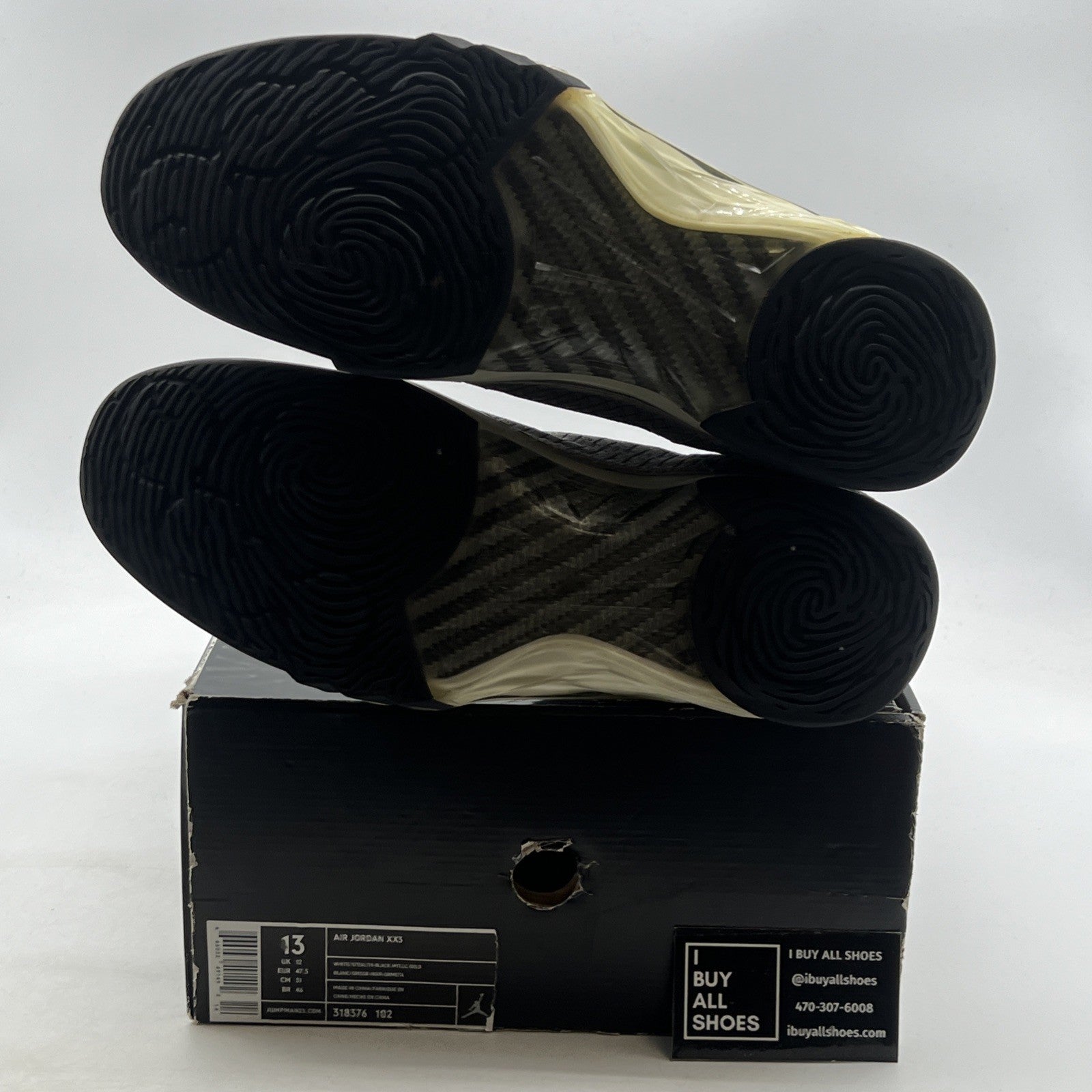 Size 13 - Air Jordan 23 OG White Stealth (318376-102)