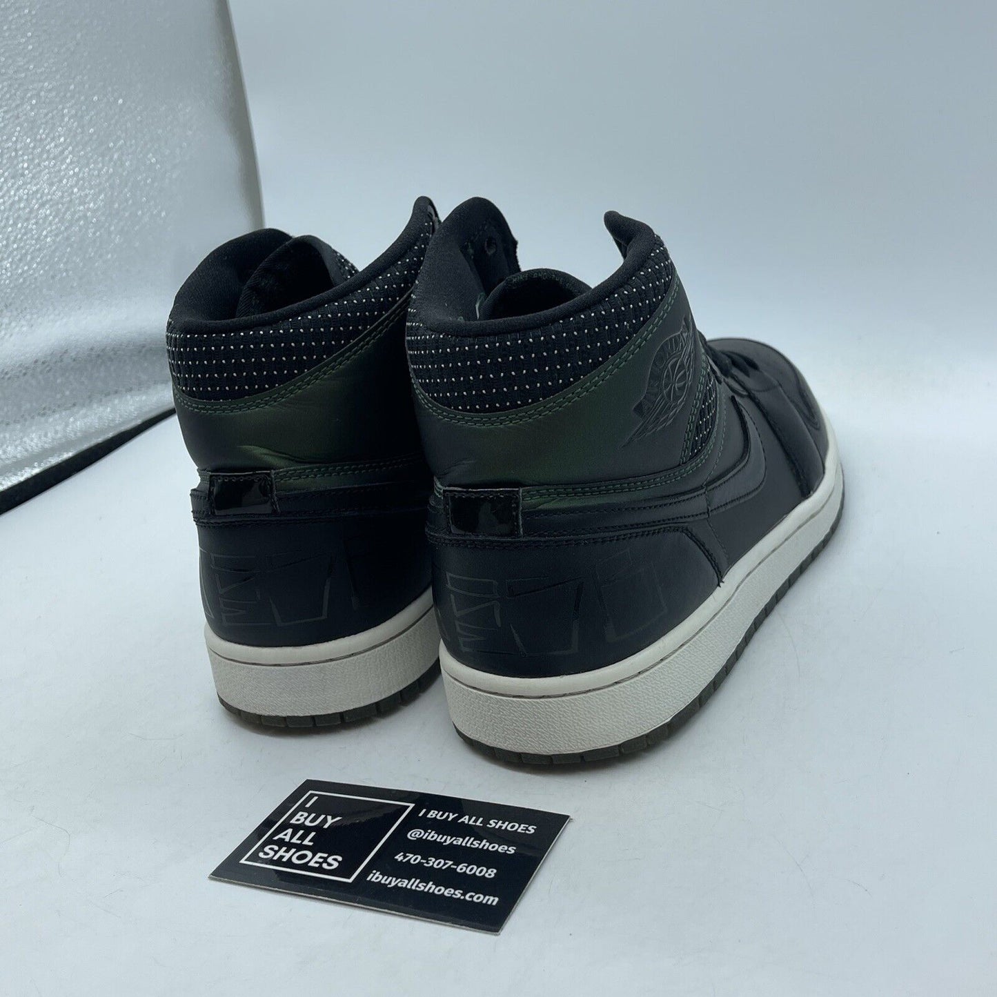 Size 9.5 - Craig Stecyk x Air Jordan 1 SB Black Green Leather (653532-001)