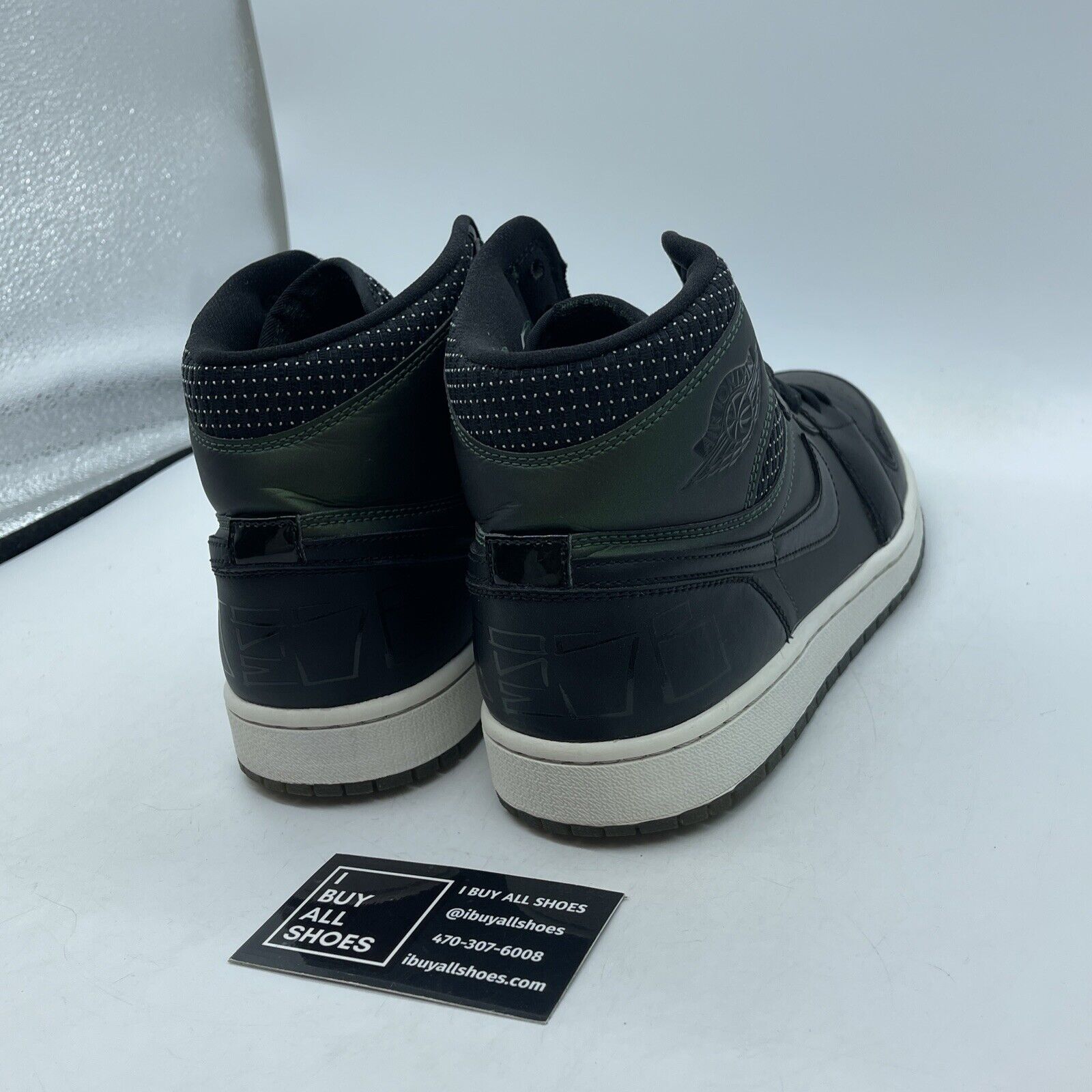 Size 9.5 - Craig Stecyk x Air Jordan 1 SB Black Green Leather (653532-001)
