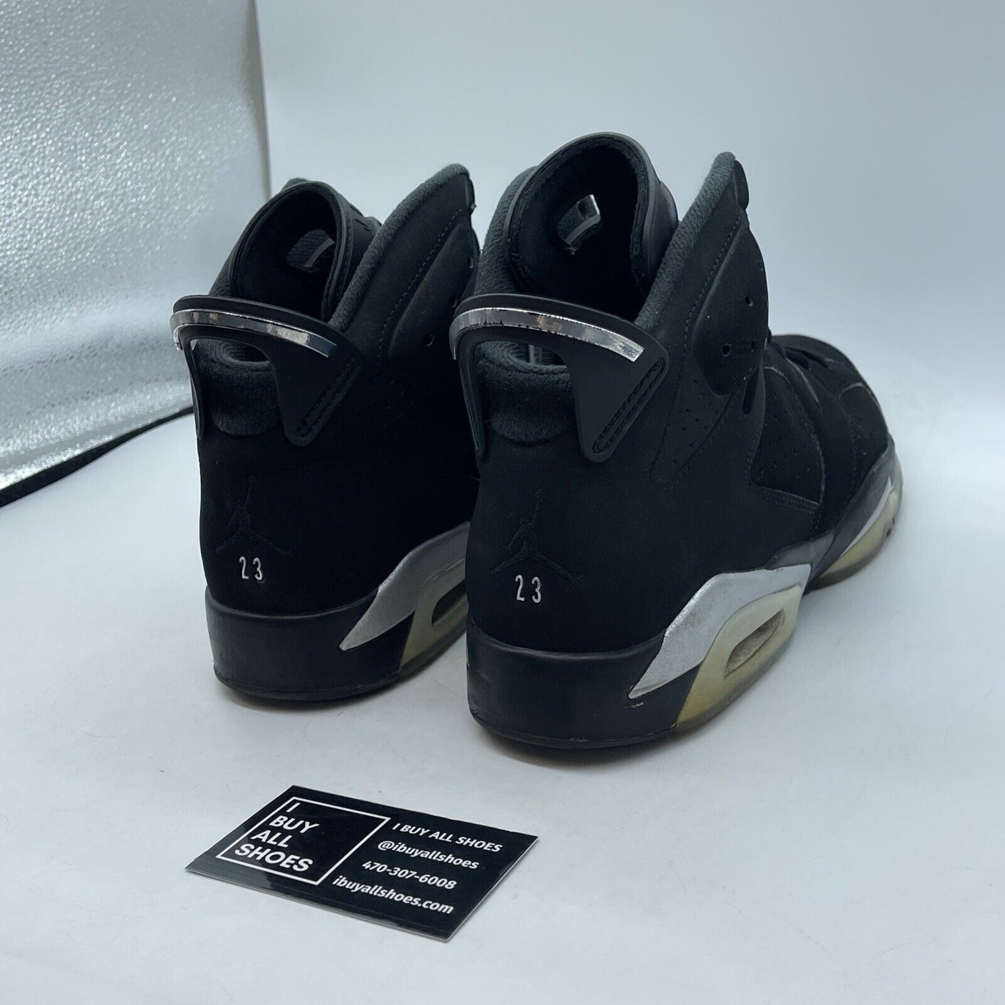 Size 11 - Jordan 6 Retro Mid Chrome Black Silver Suede Rubber (DX2836-001)