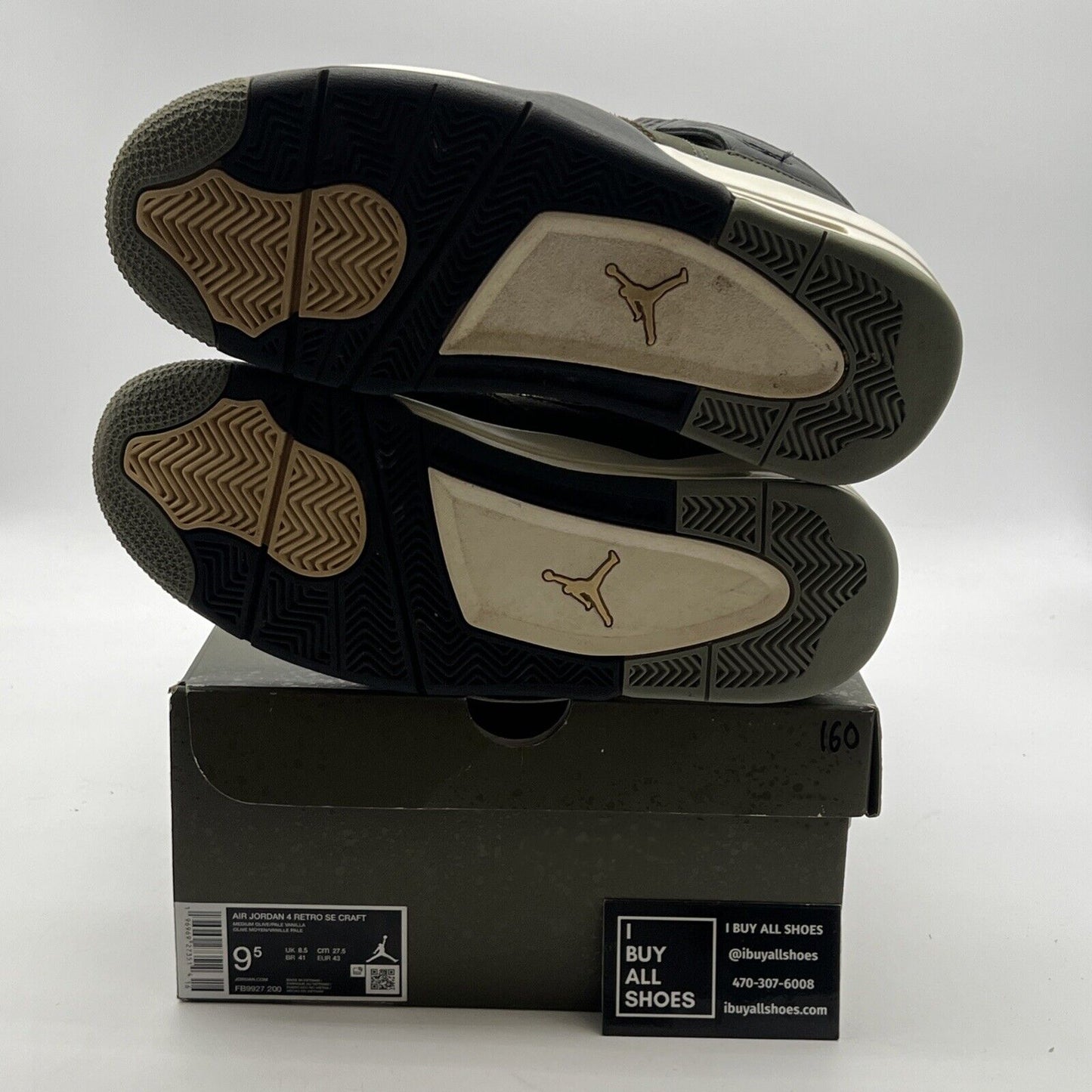 Size 9.5 - Air Jordan 4 SE Retro Low Craft - Olive (FB9927-200)