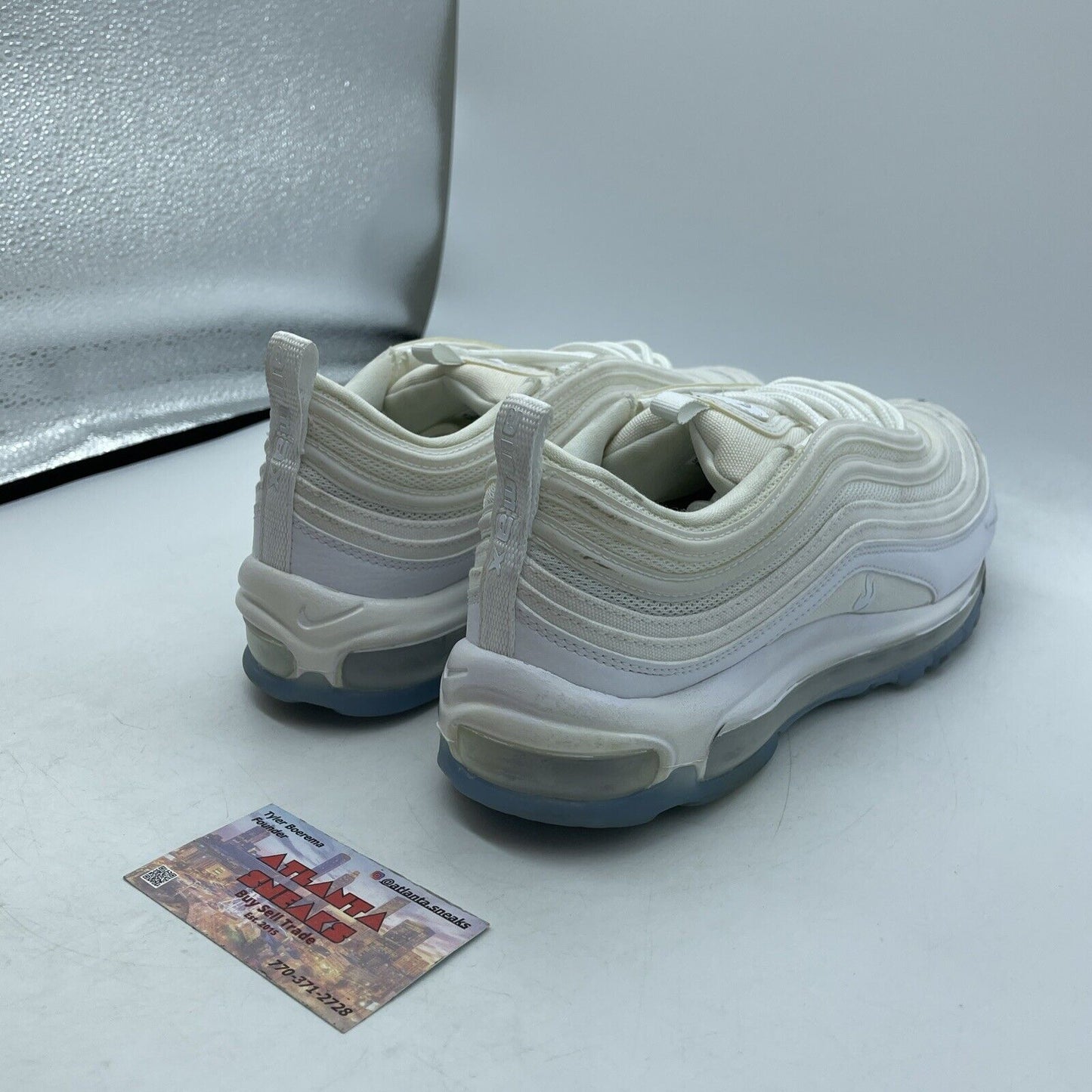 Size 9.5 - Nike Air Max 97 White Ice Leather (CT4526-100)