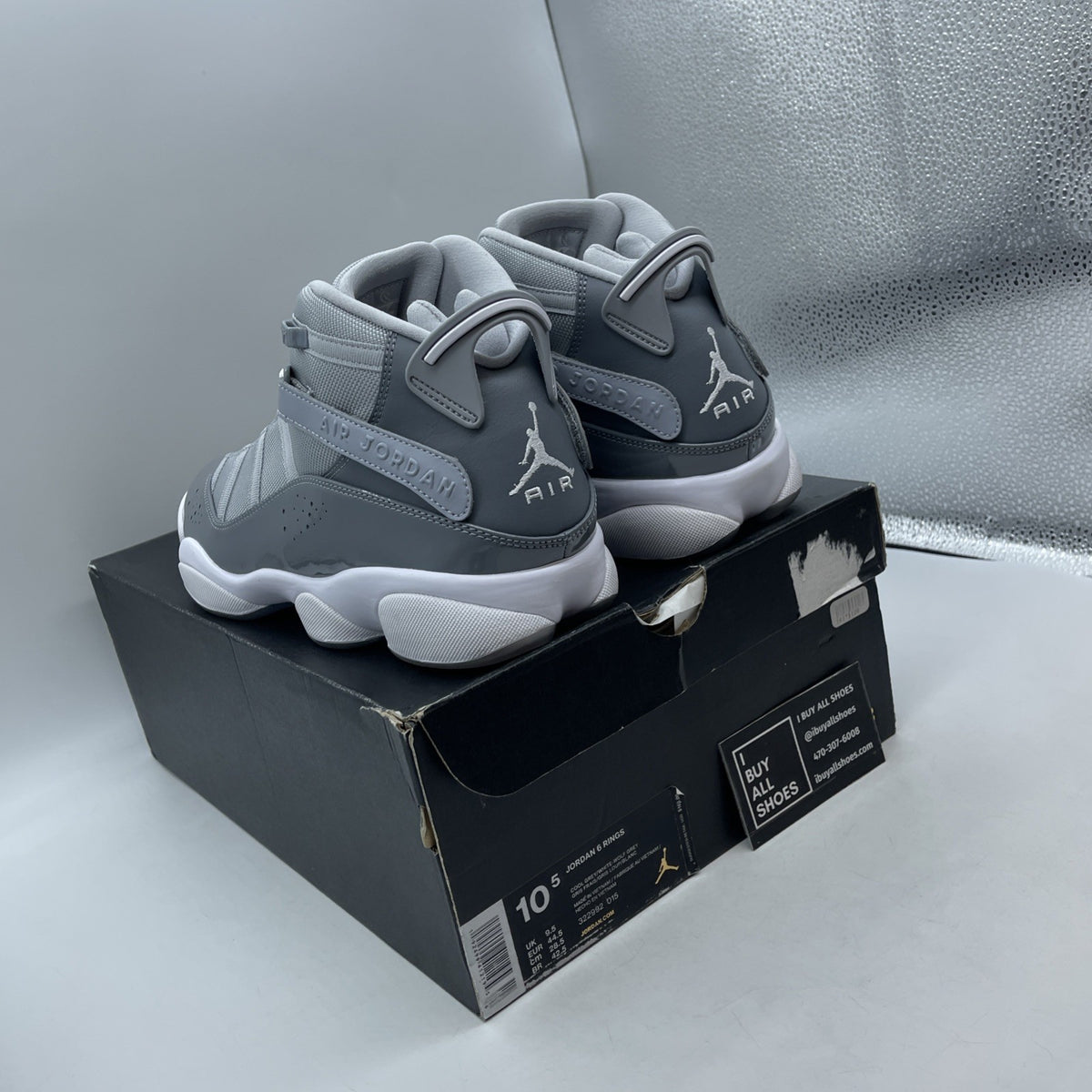 Size 10.5 - Air Jordan 6 Rings Cool Grey (322992-015)