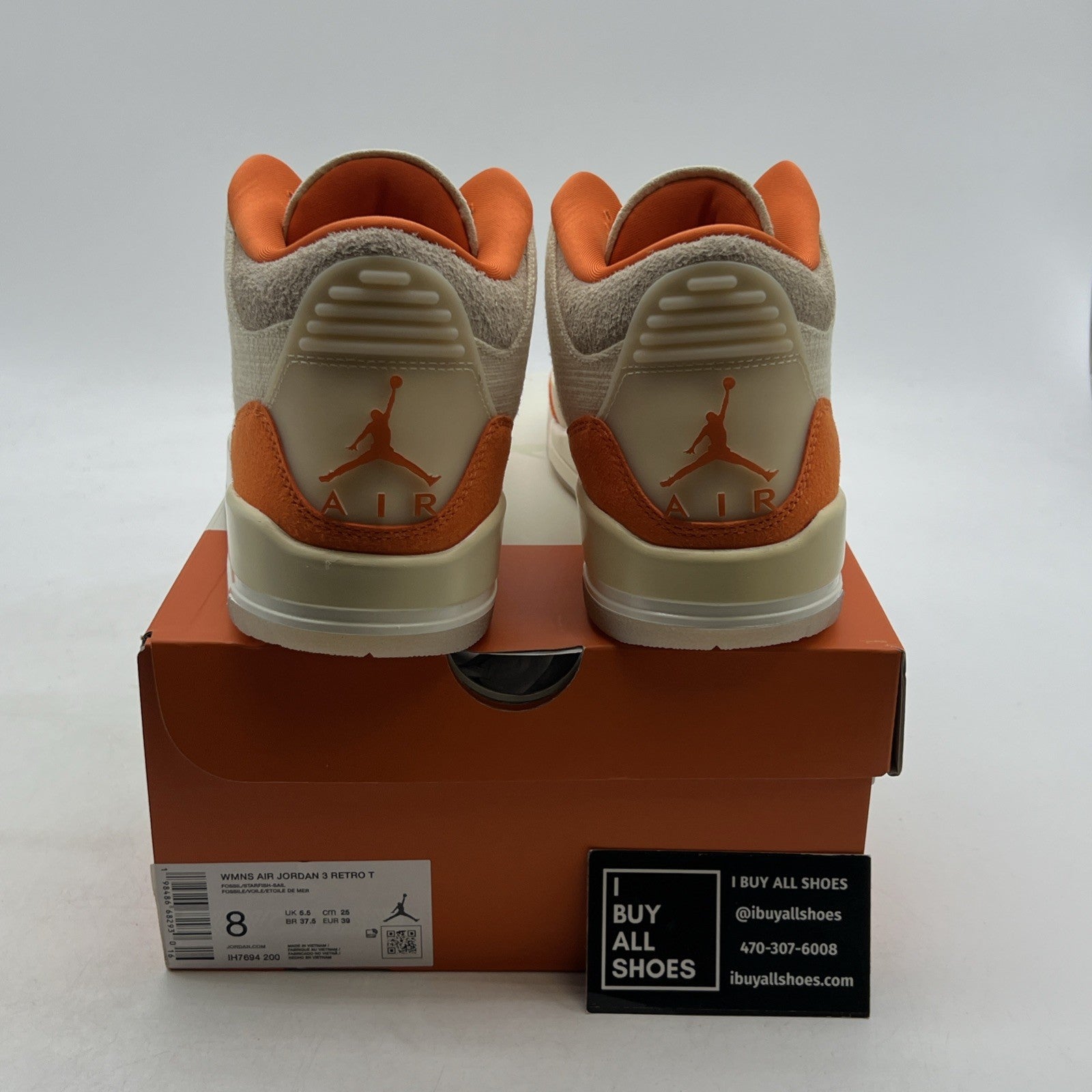 Size 8 - Air Jordan 3 Retro TEX Starfish W (IH7694-200)