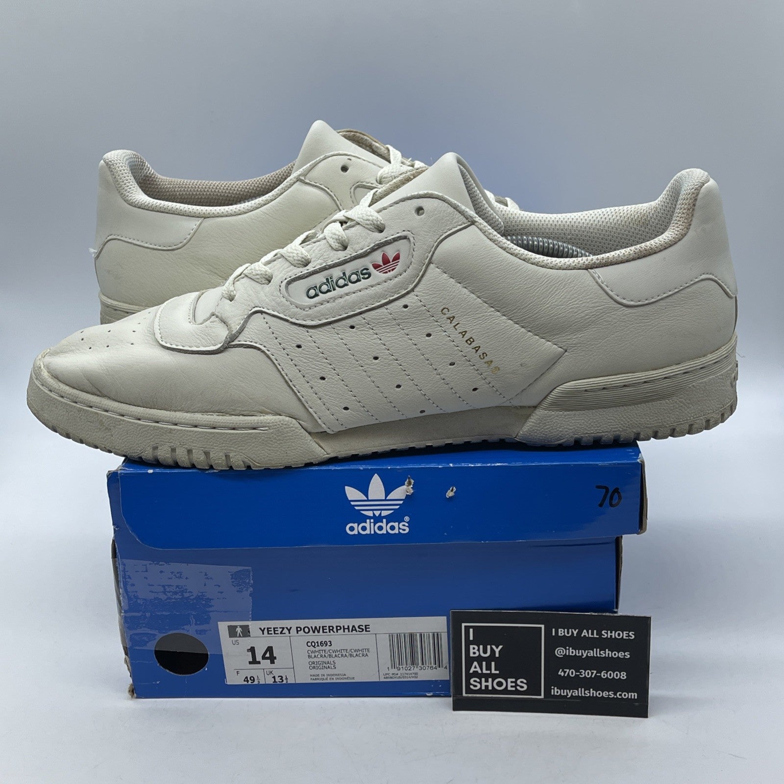Size 14 - adidas Yeezy PowerPhase Calabasas OG Brown Leather (CQ1693)