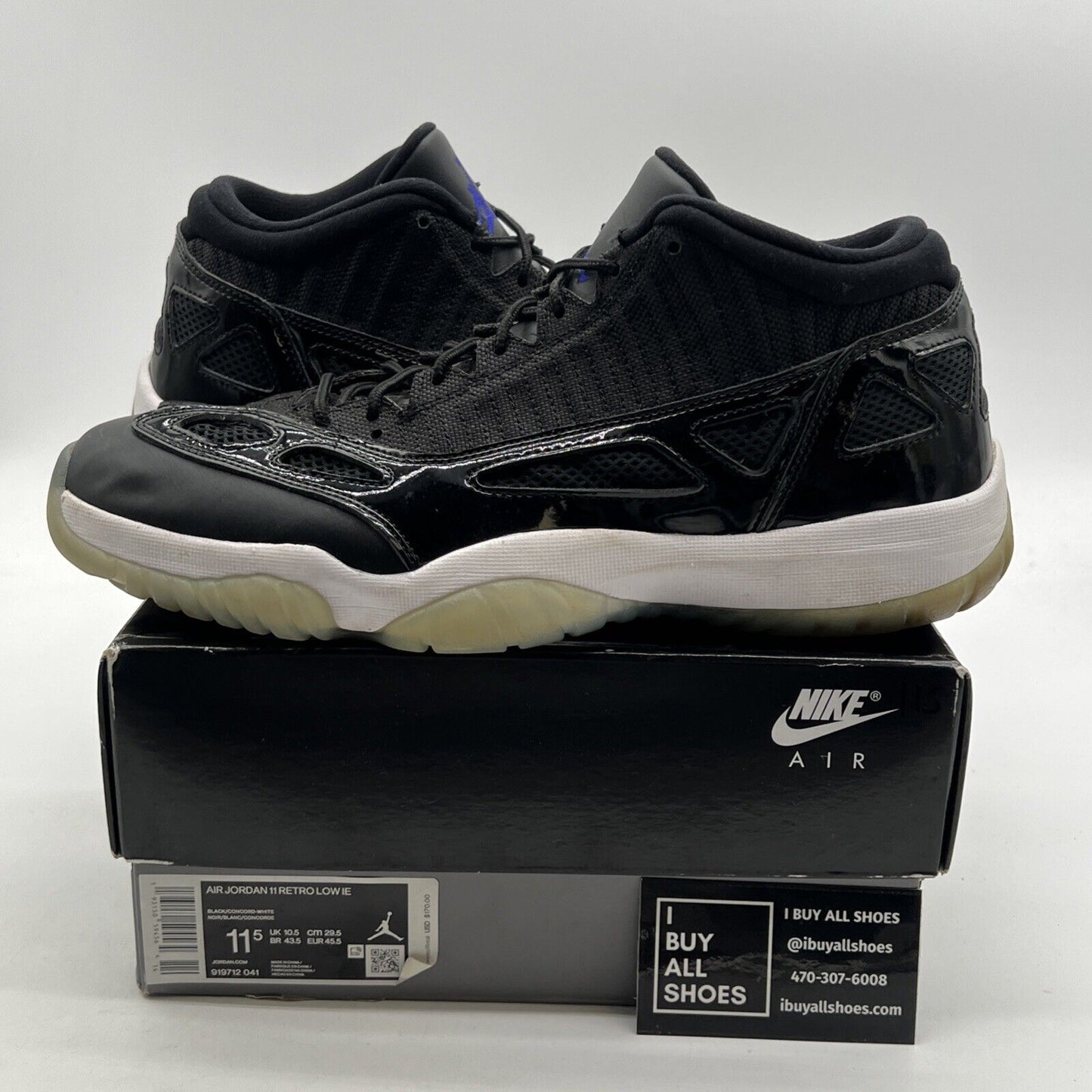 Size 11.5 - Air Jordan 11 Retro IE Low Space Jam (919712-041)