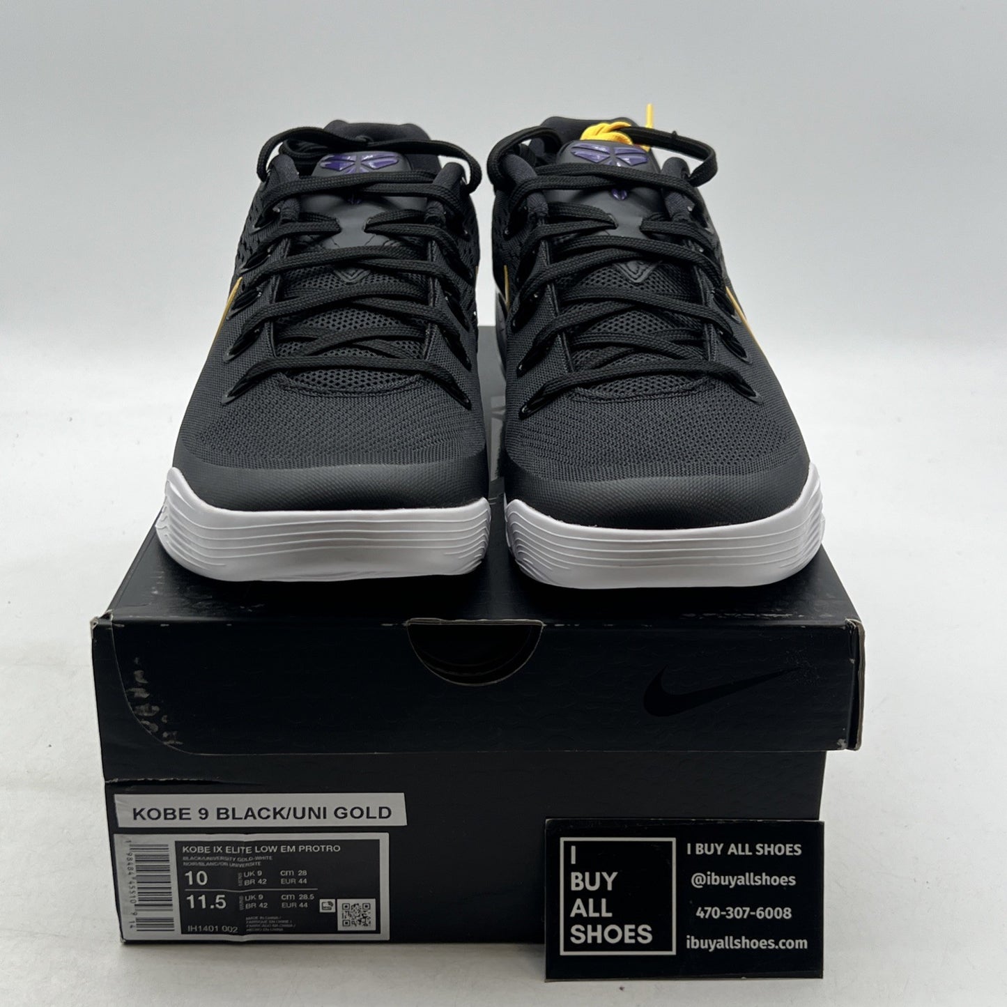 Size 10 - Nike Kobe 9 EM Protro TB Lakers Away (IH1401-002)