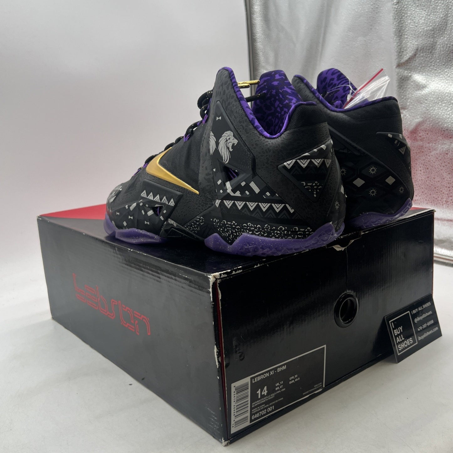 Size 14 - Nike LeBron 11 BHM - (646702-001)