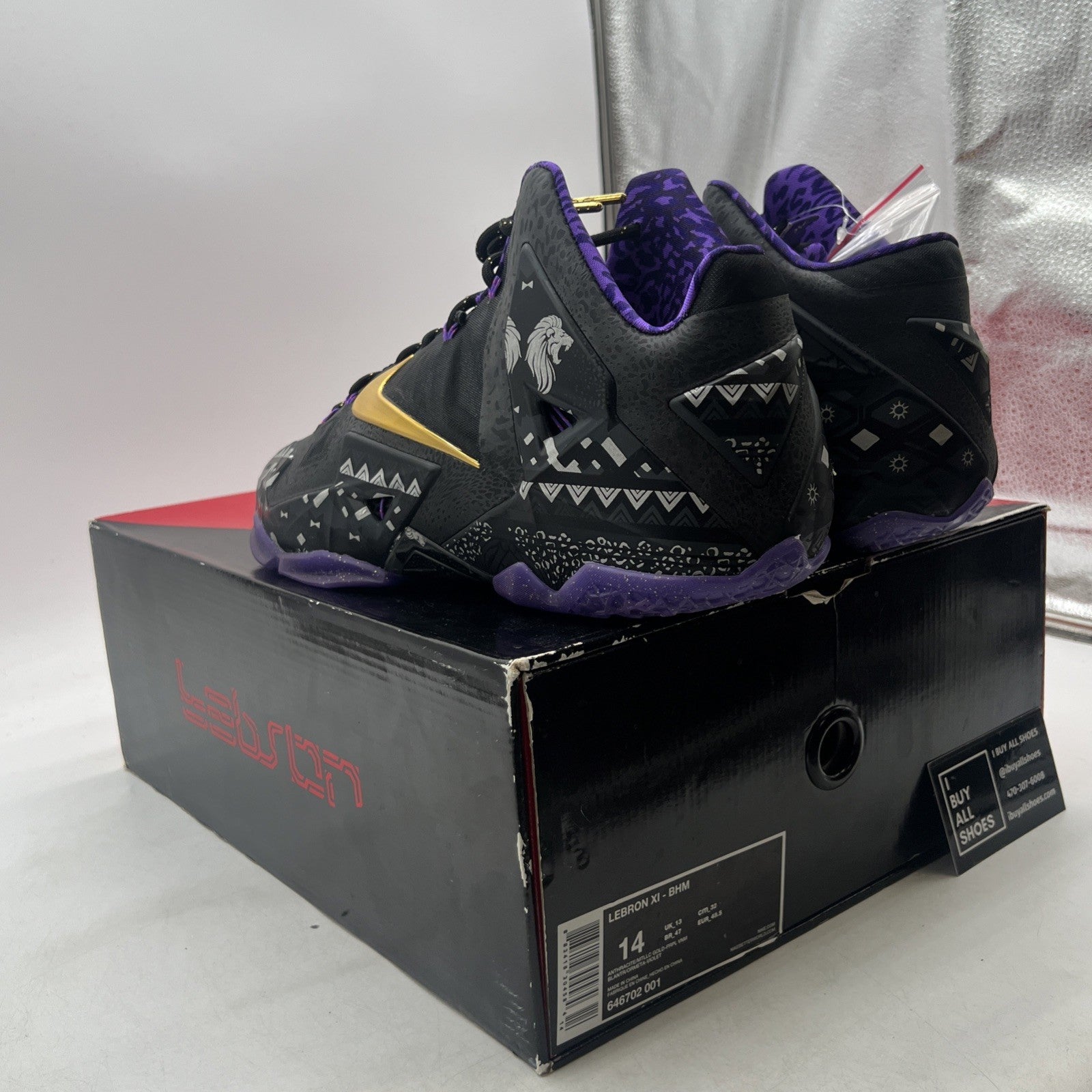 Size 14 - Nike LeBron 11 BHM - (646702-001)