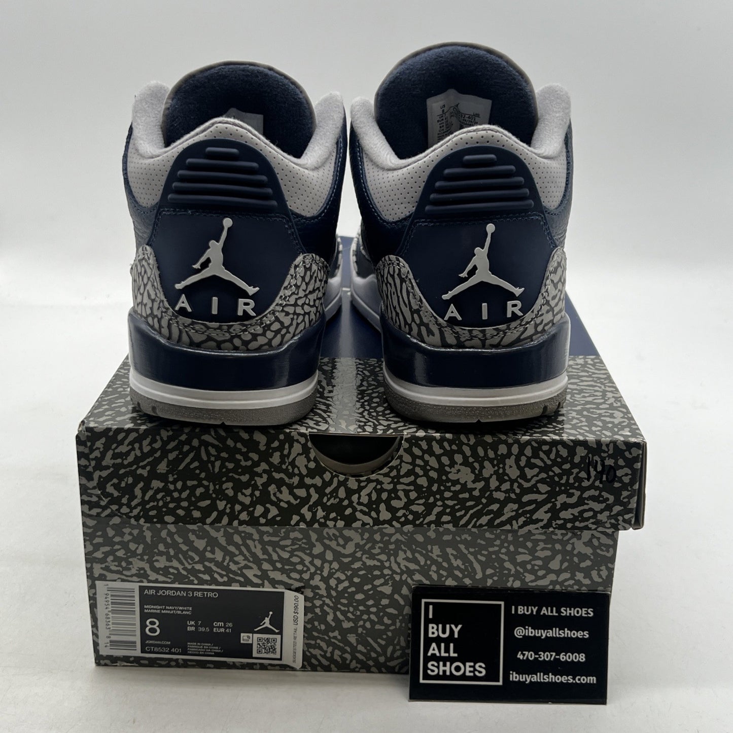 Size 8 - Air Jordan 3 Retro Blue (CT8532-401)