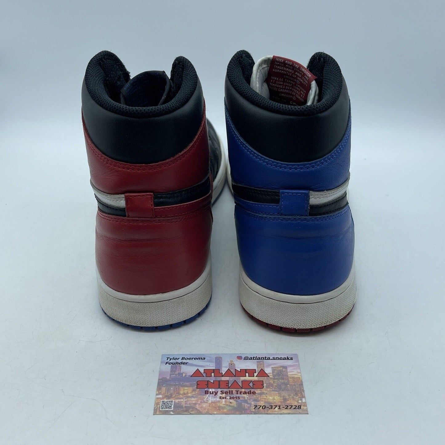 Size 12 - Jordan 1 Retro High OG Top 3 2016 Black Red Blue Leather (555088-026)
