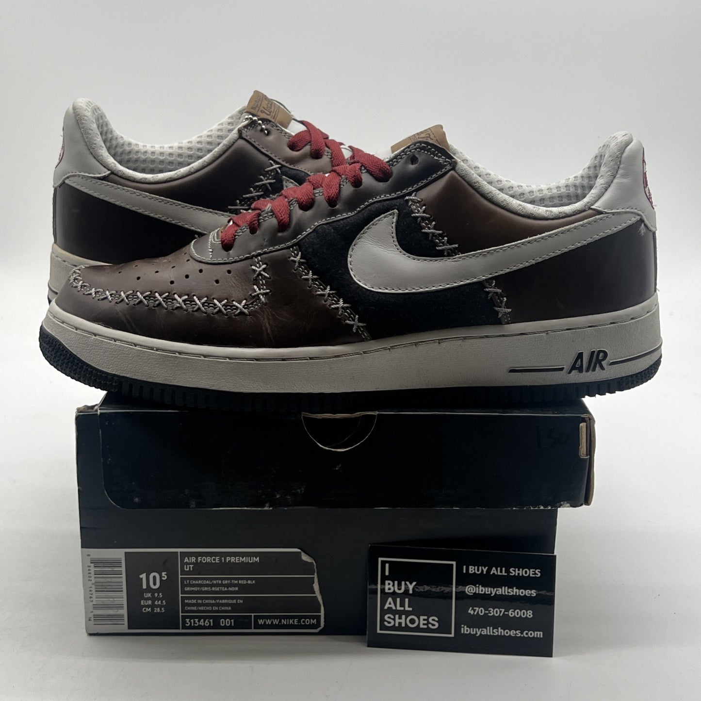 Size 10.5 - Nike Air Force 1 Premium Ut Baseball Pack Ny Cubans (313461-001)