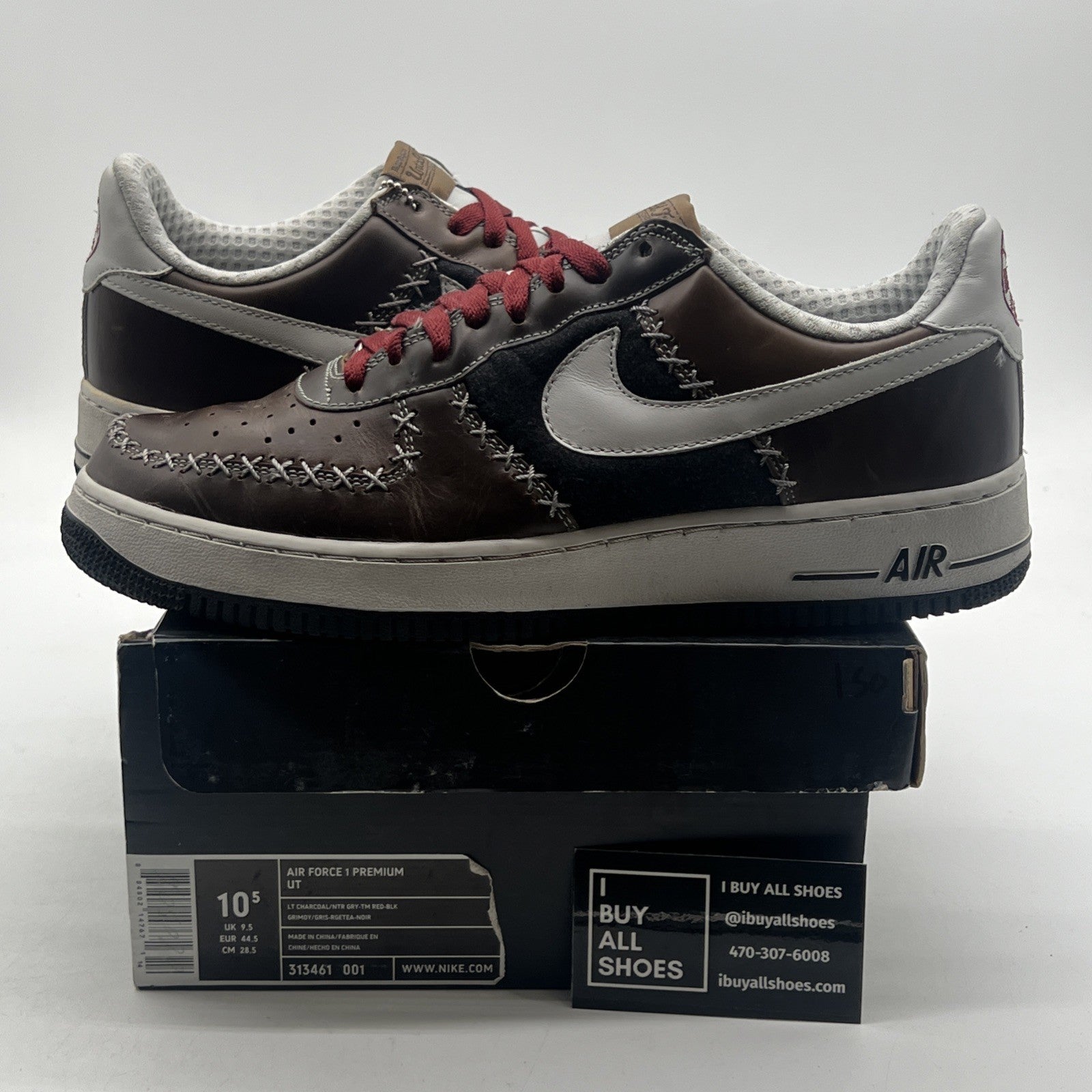 Size 10.5 - Nike Air Force 1 Premium Ut Baseball Pack Ny Cubans (313461-001)