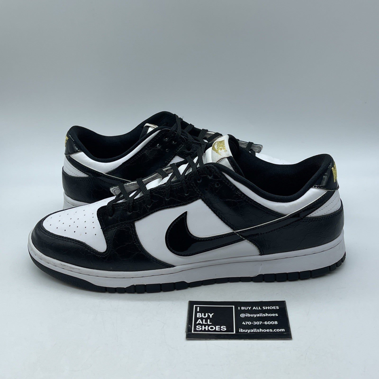 Size 13 - Nike Dunk SE Low World Champ White Black Leather (DR9511-100)