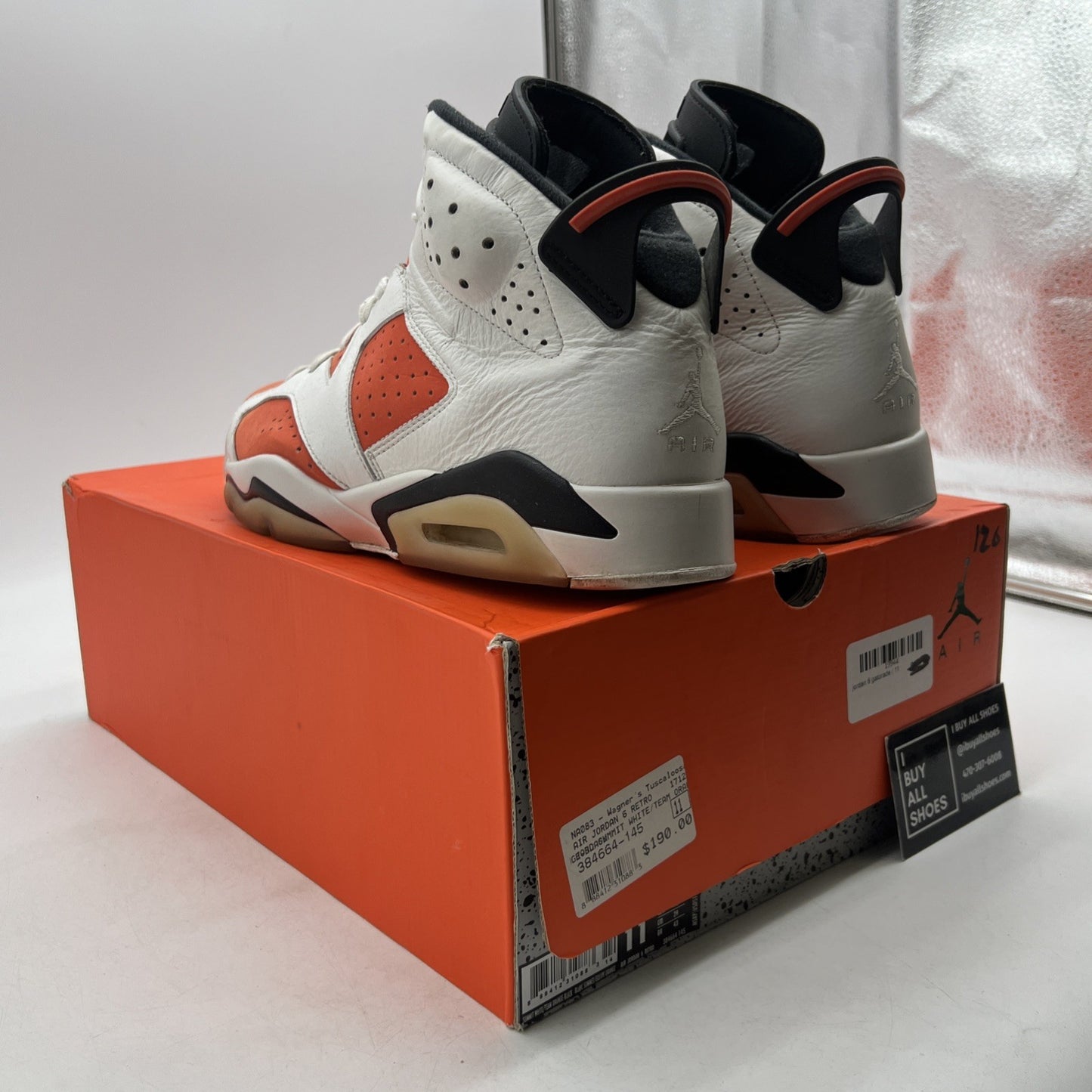 Size 11 - Air Jordan 6 Retro Gatorade (384664-145)