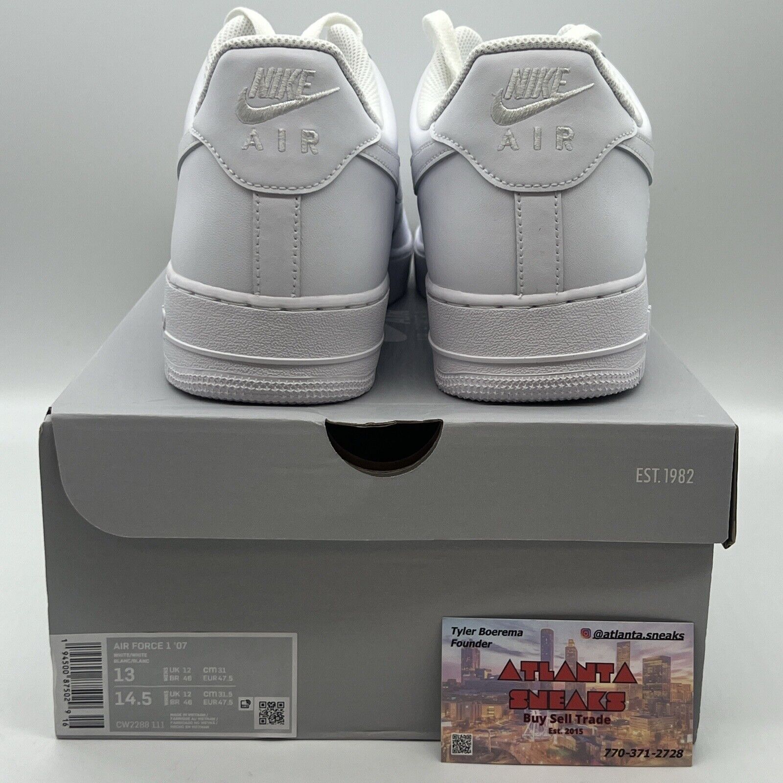 Size 13 - Nike Air Force 1 '07 Low Triple White