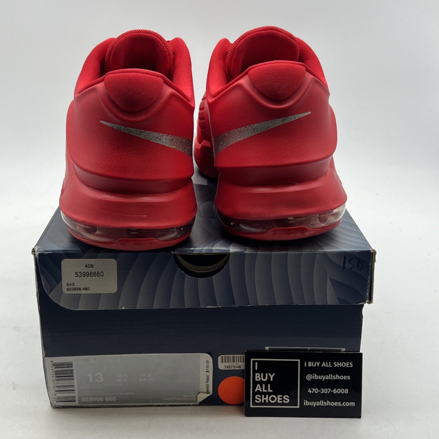 Size 13 - Nike KD 7 Kevin Durant Global Game Red (653996-660)