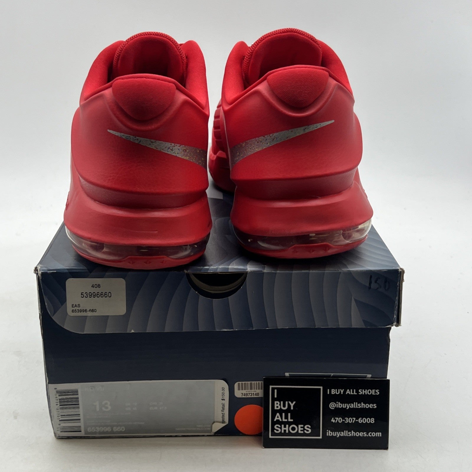 Size 13 - Nike KD 7 Kevin Durant Global Game Red (653996-660)