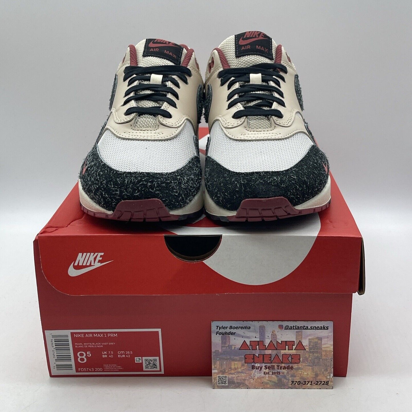 Size 8.5 - Nike Air Max 1 Keep Rippin Stop Slippin 2.0 Black Suede (FD5743-200)