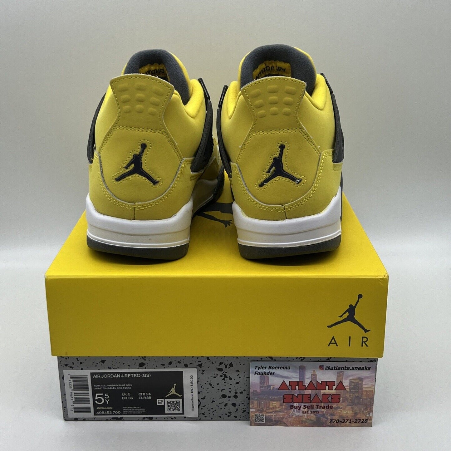 Size 5.5 - Jordan 4 Retro GS Tour Yellow 2021 - 408452700 Brand New Og All