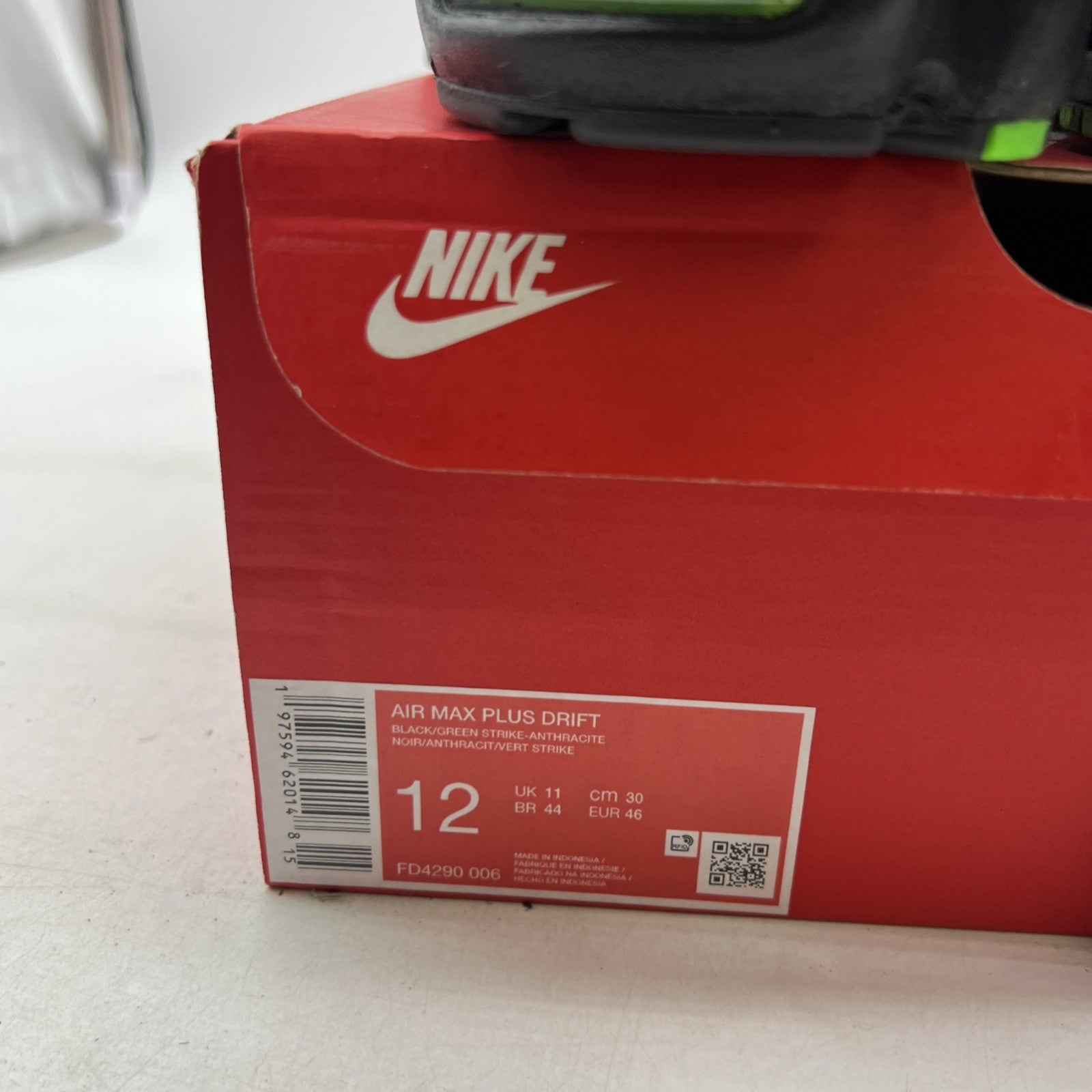 Size 12 - Nike Air Max Plus Drift Black Green Strike (FD4290-006)