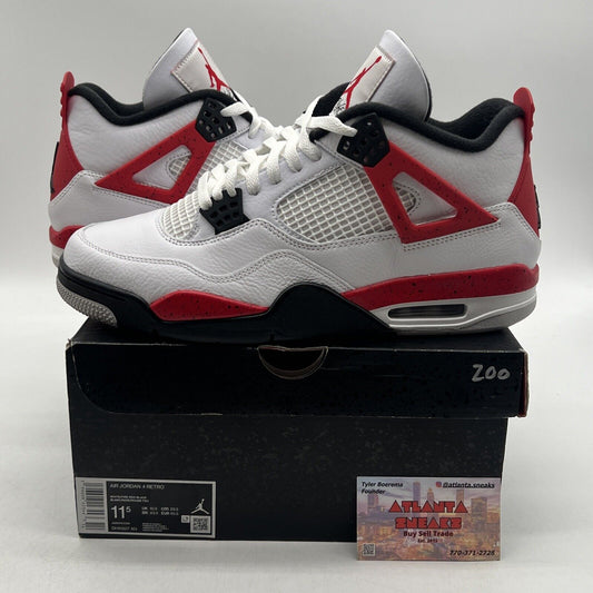 Size 11.5 - Jordan 4 Retro Mid Red Cement White Red Black (DH6927-161)